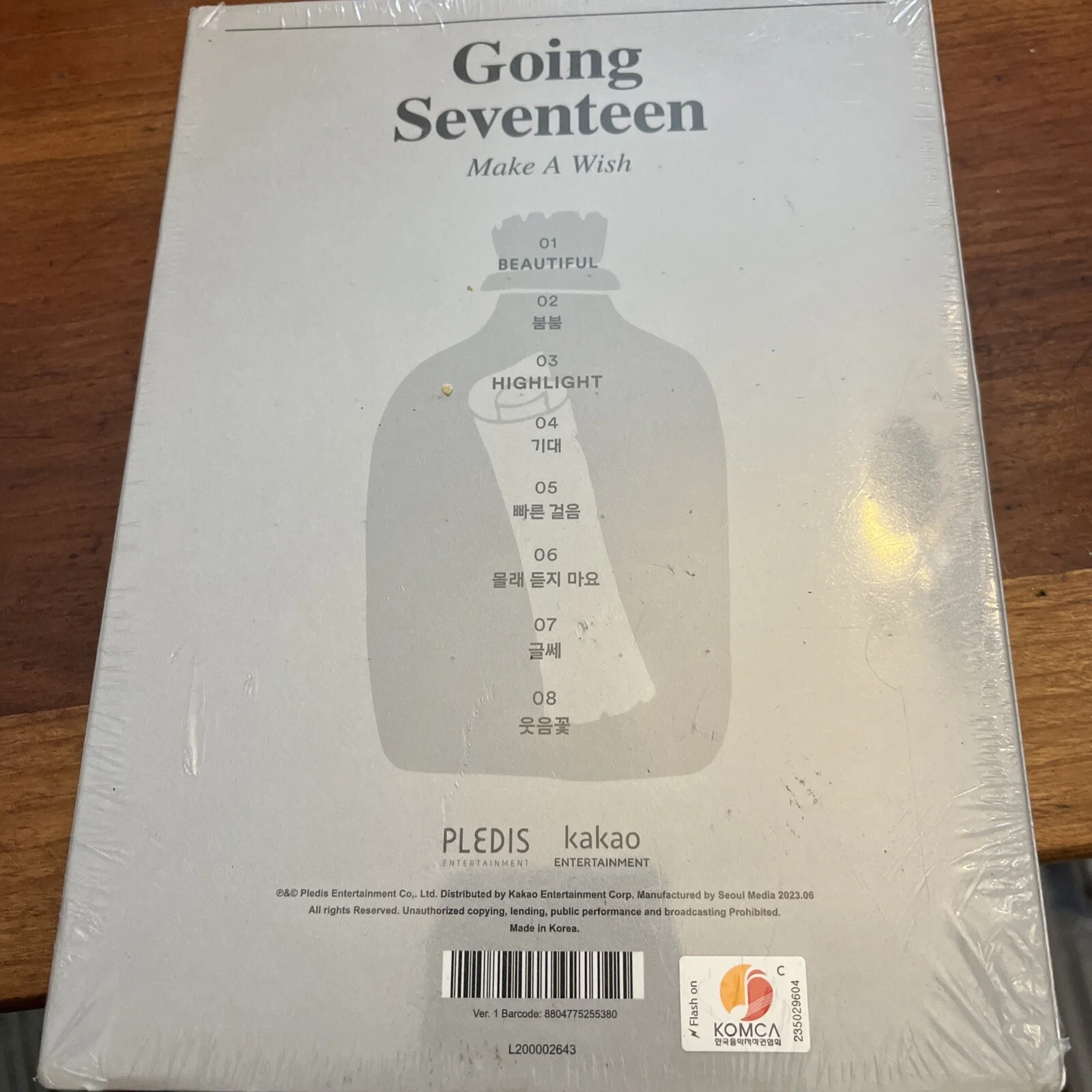 SEVENTEEN - GOING SEVENTEEN (MAKE A WISH VERSION) CD (SEALED) US Seller, image 3
