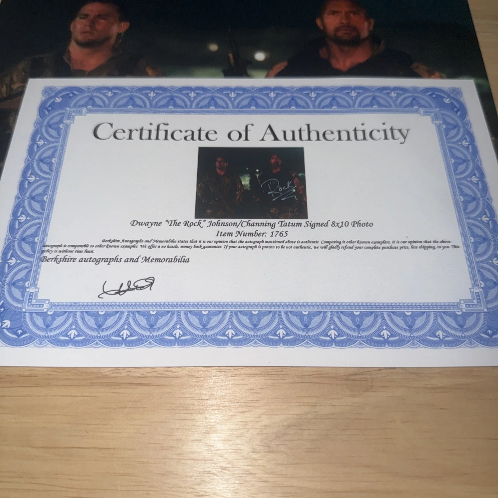 Channing Tatum Dwayne Johnson 8x10 Signed Autographed Photo Picture with COA, изображение 4