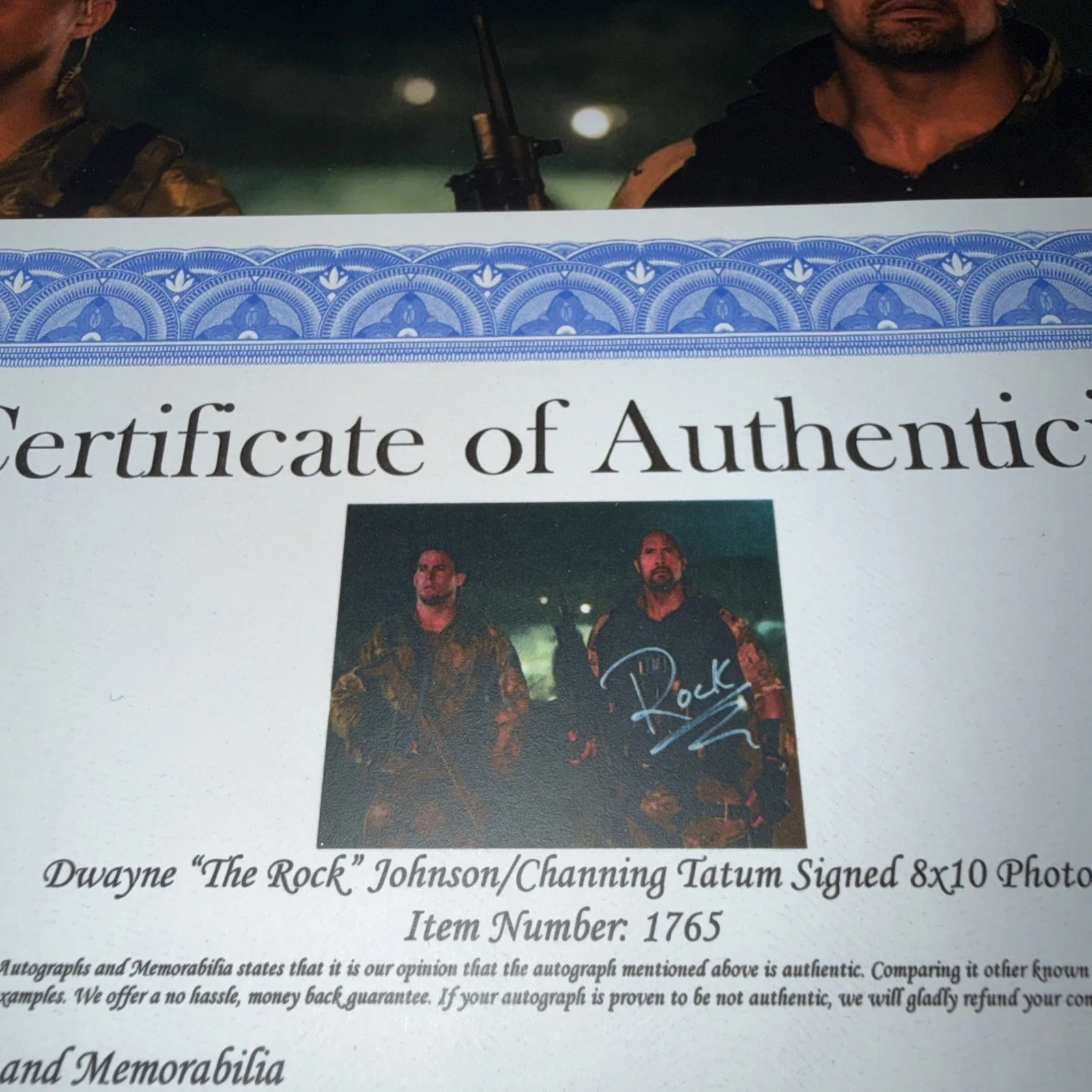 Channing Tatum Dwayne Johnson 8x10 Signed Autographed Photo Picture with COA, изображение 5