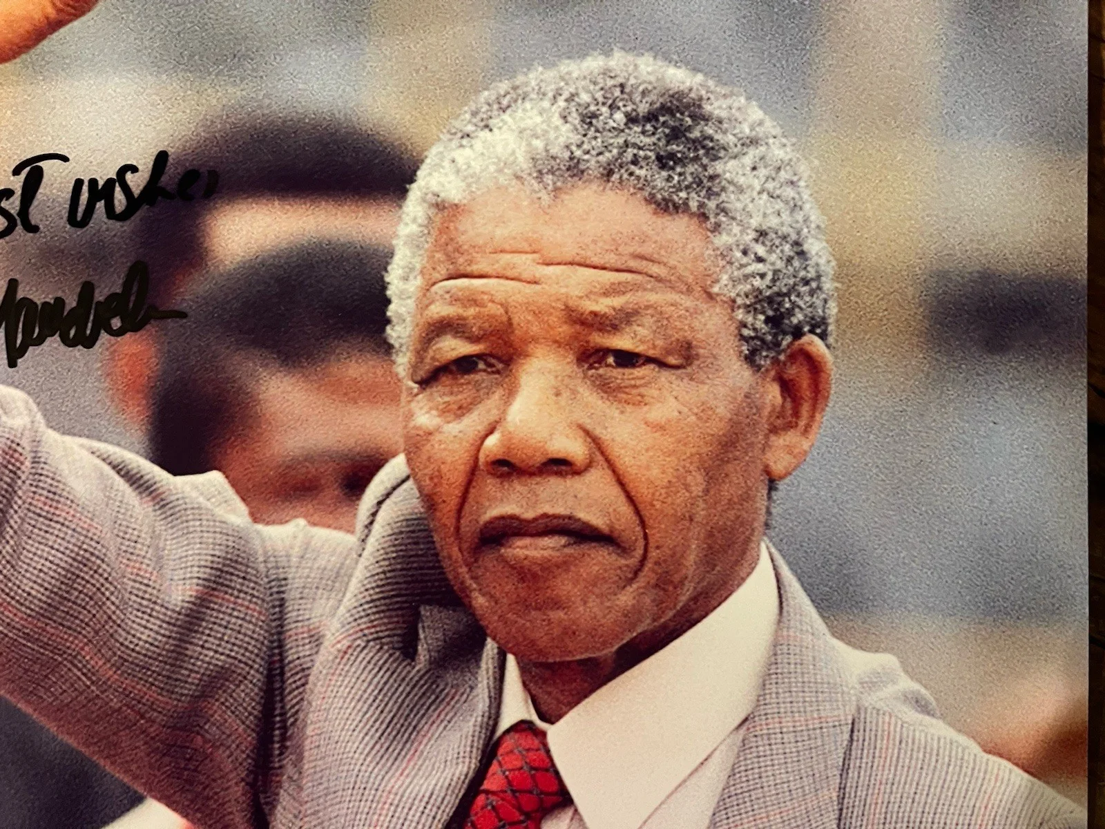 Nelson Mandela, Hand Signed Color 8.5X11 Photograph. Activist, Leader, Legend., изображение 3