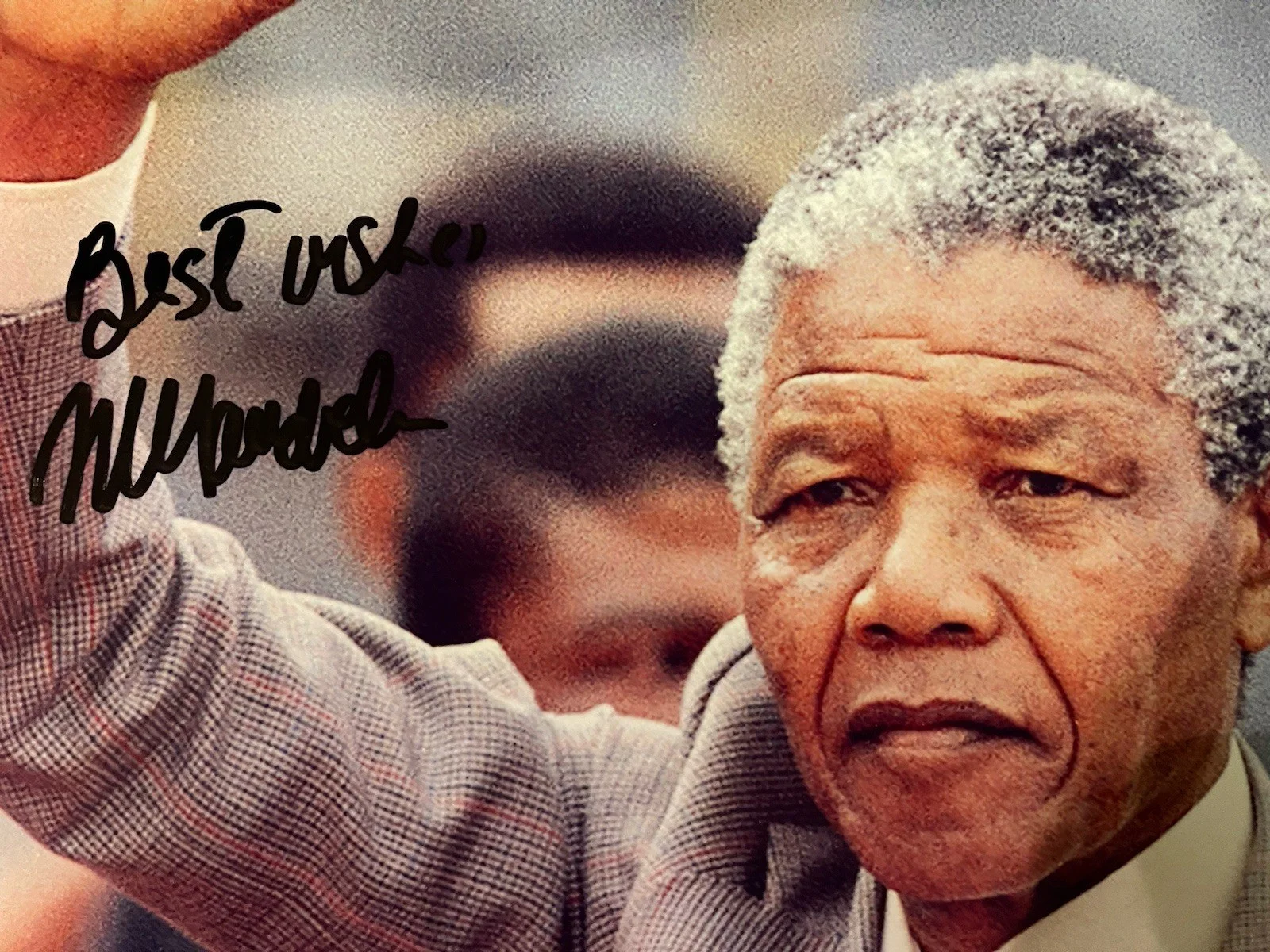 Nelson Mandela, Hand Signed Color 8.5X11 Photograph. Activist, Leader, Legend., изображение 4