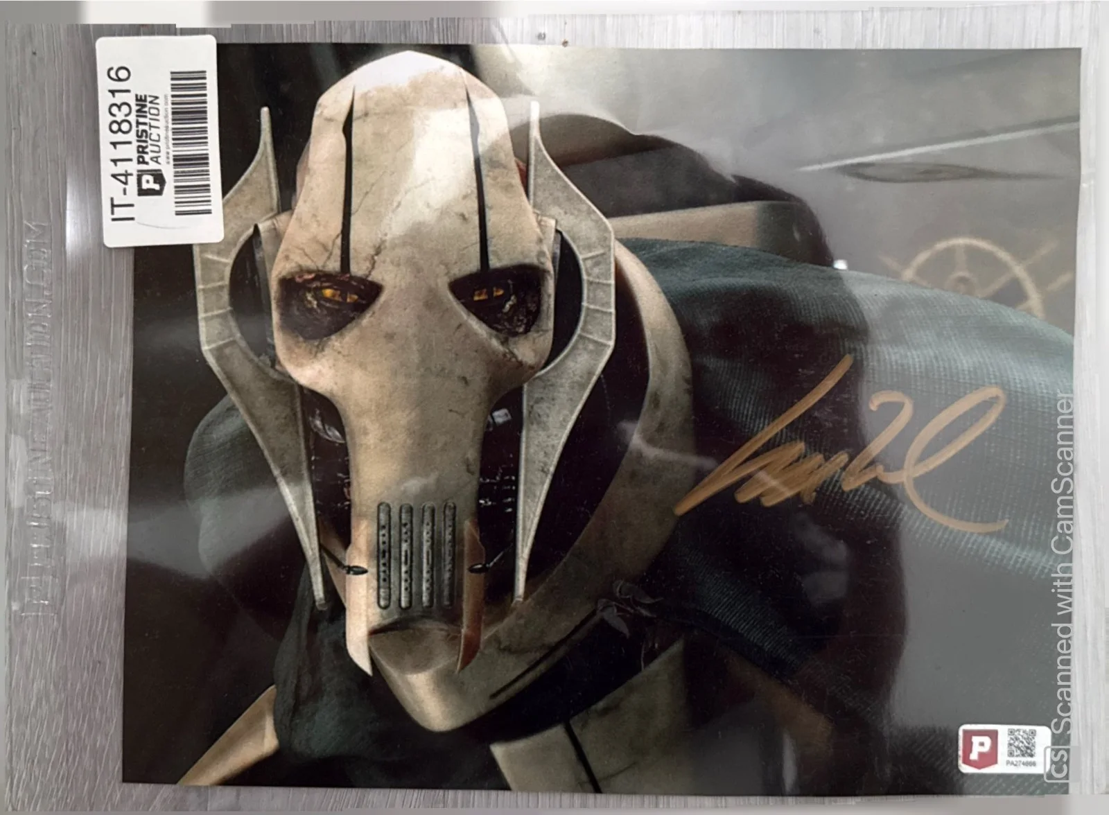 Matthew Wood — Matthew Wood Signed 8x10 General Grievous Star Wars Photo Pristine Auction COA