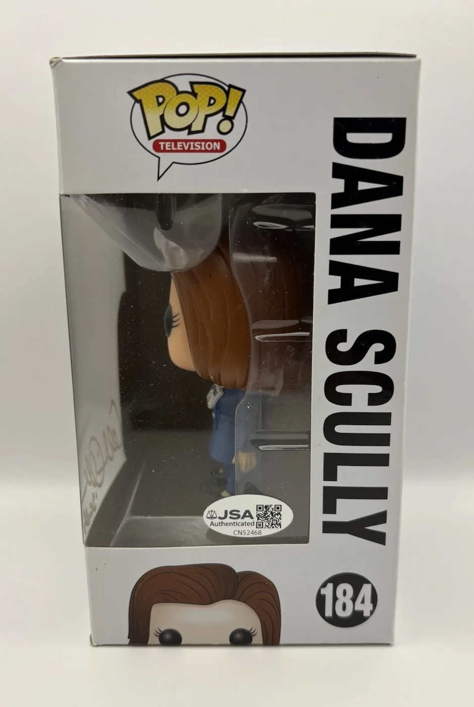 Gillian Anderson — Gillian Anderson Signed Autographed Dana Scully Funko POP Figure 184 VAULTED JSA, изображение 4