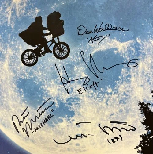 Henry Thomas — ET Cast (4) Signed 24x36 ET Poster Henry Thomas Matthew De Merritt & More JSA, image 2