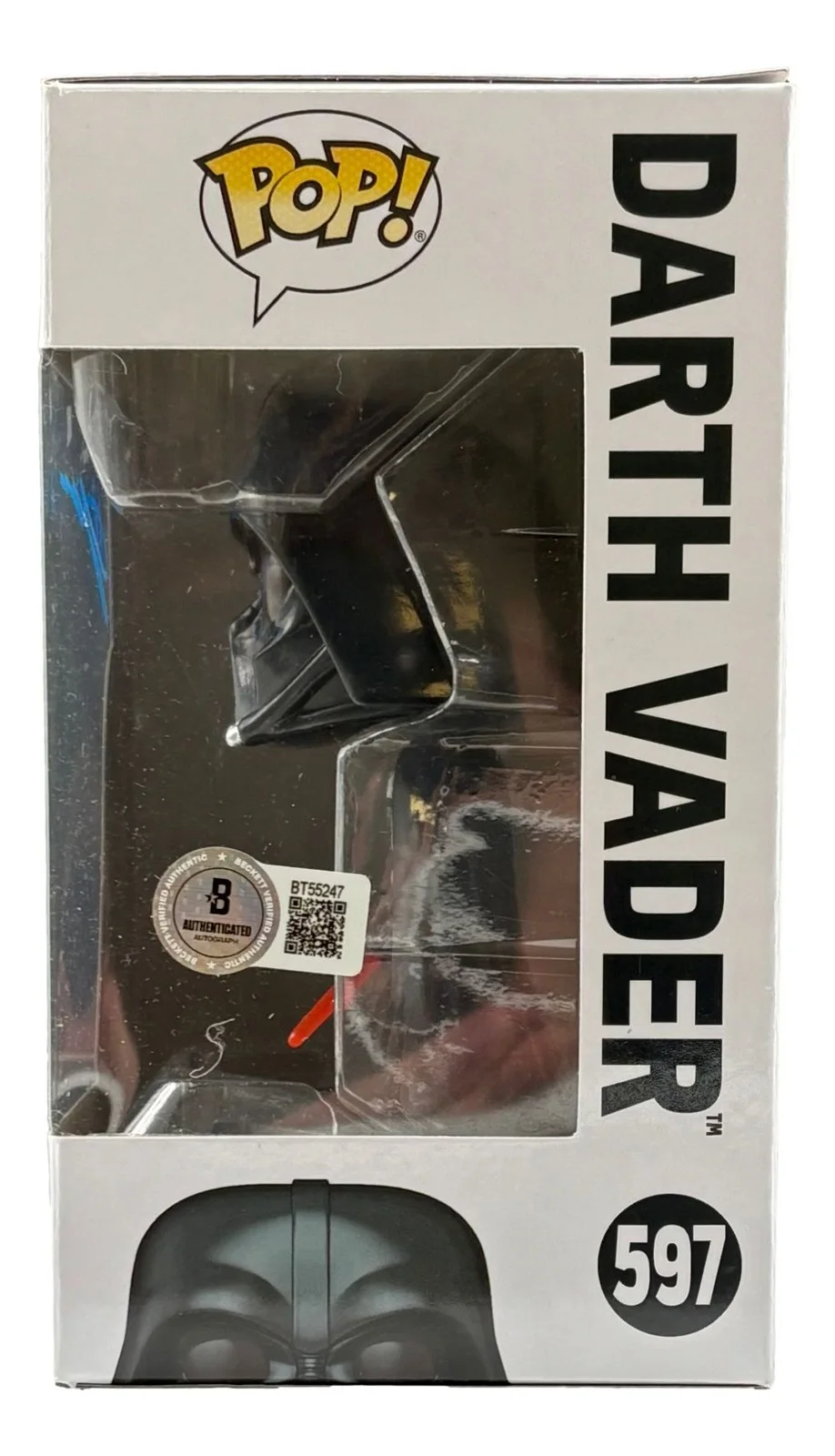 Hayden Christensen — Hayden Christensen Signed Star Wars Darth Vader Funko Pop #597 BAS, image 2