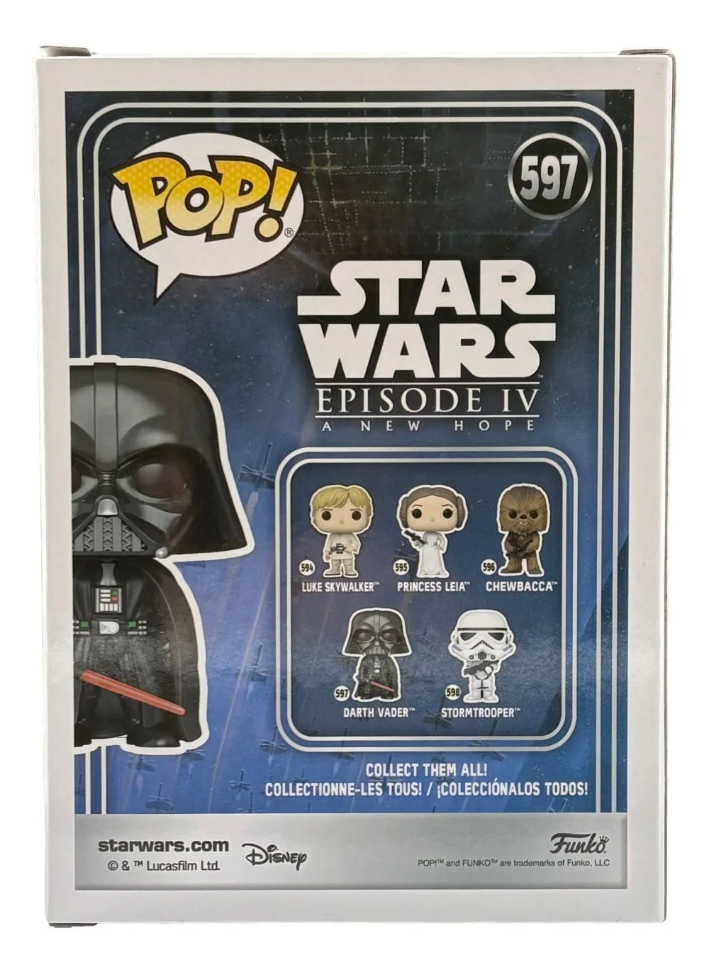 Hayden Christensen — Hayden Christensen Signed Star Wars Darth Vader Funko Pop #597 BAS, image 3