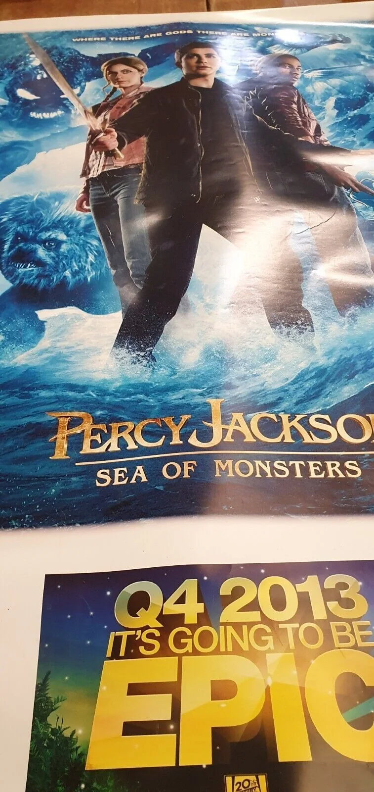 Percy Jackson SEA OF MONSTERS 2013 Movie Poster 40 X 27", изображение 4
