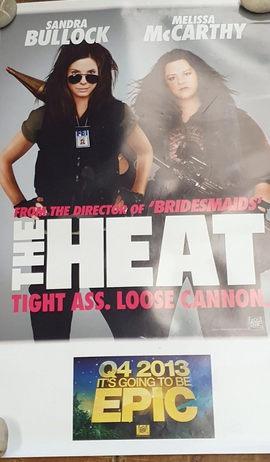THE HEAT (2013) Original Quad Movie Poster (ADV) Sandra Bullock Melissa McCarthy, изображение 2