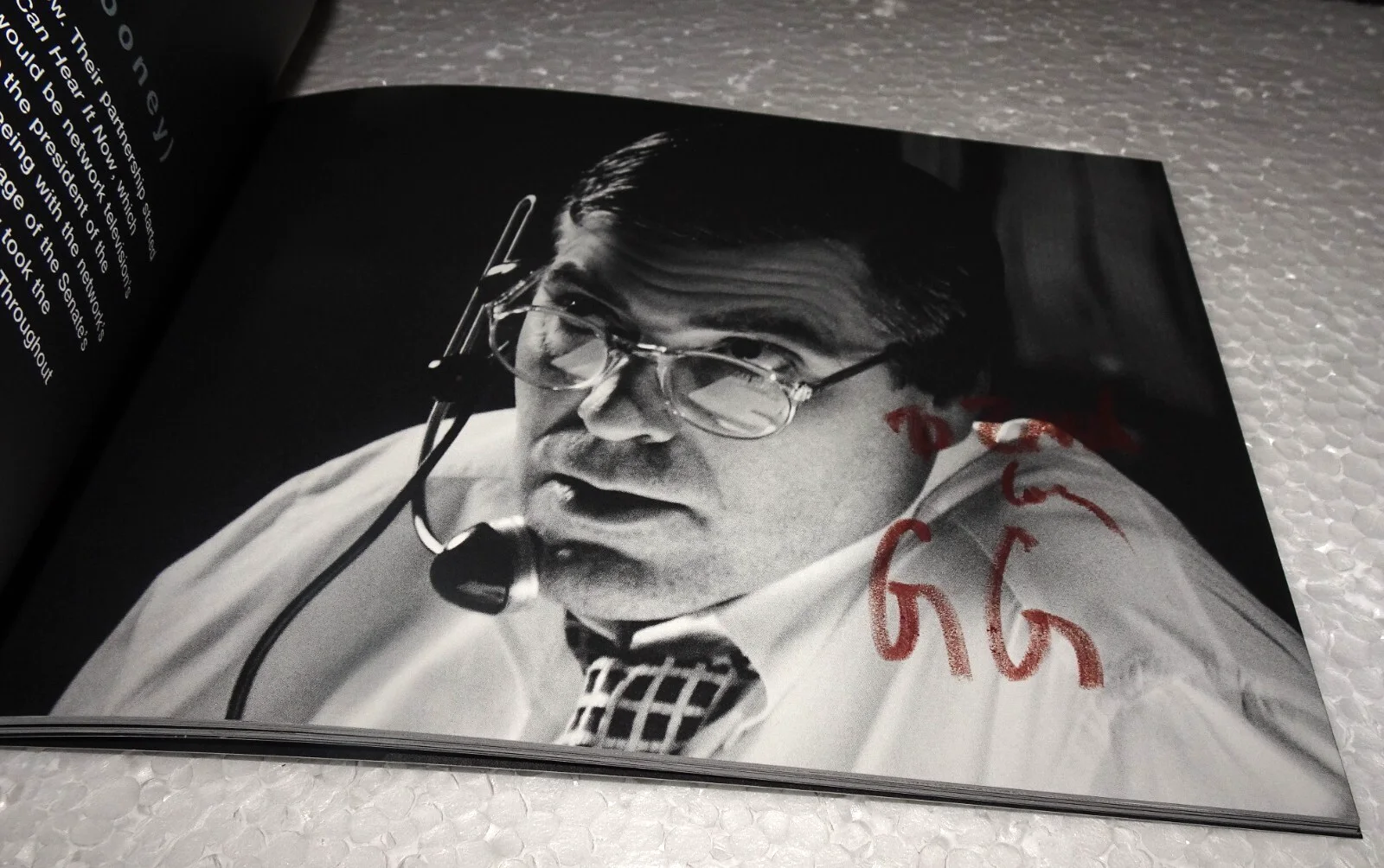 George Clooney — George Clooney Hand-Signed "Good Night, and Good Luck" Promo Book (2005) — Rare