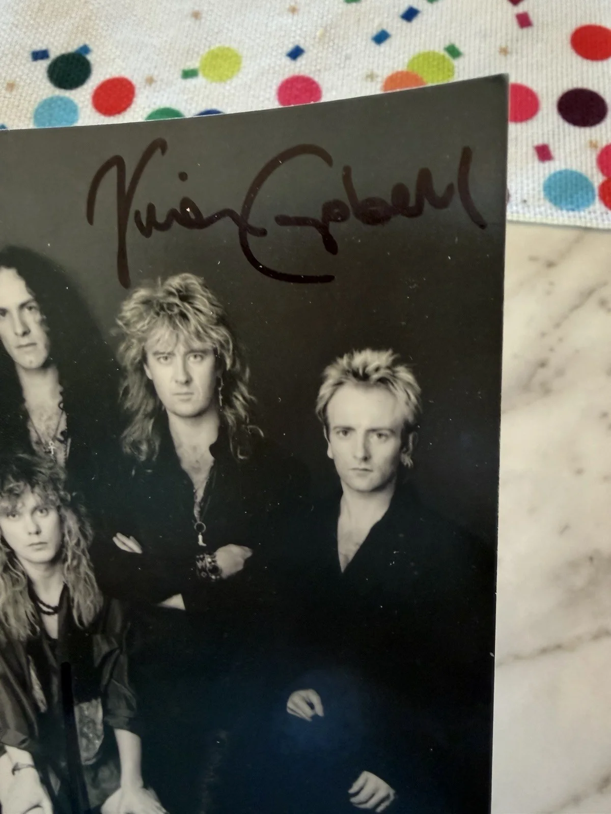 Def Leppard 3.5 X 5.5 Signed Photo Autograph, image 2