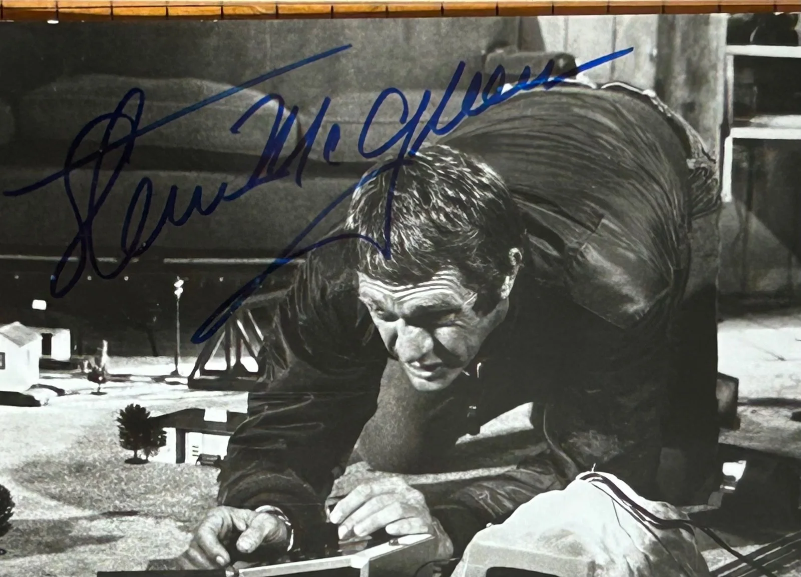 STEVE MCQUEEN—SIGNED PHOTO•BLOB•BULLITT•BONNER•HUNTER•HORN•HELL•MAG 7•G ESCAPE, изображение 2