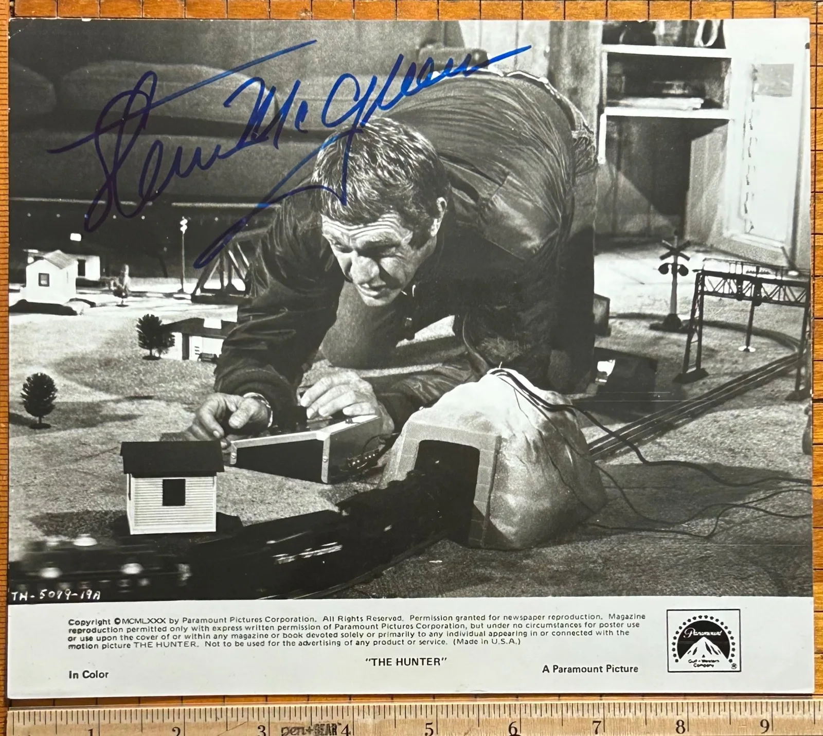 STEVE MCQUEEN—SIGNED PHOTO•BLOB•BULLITT•BONNER•HUNTER•HORN•HELL•MAG 7•G ESCAPE, изображение 4