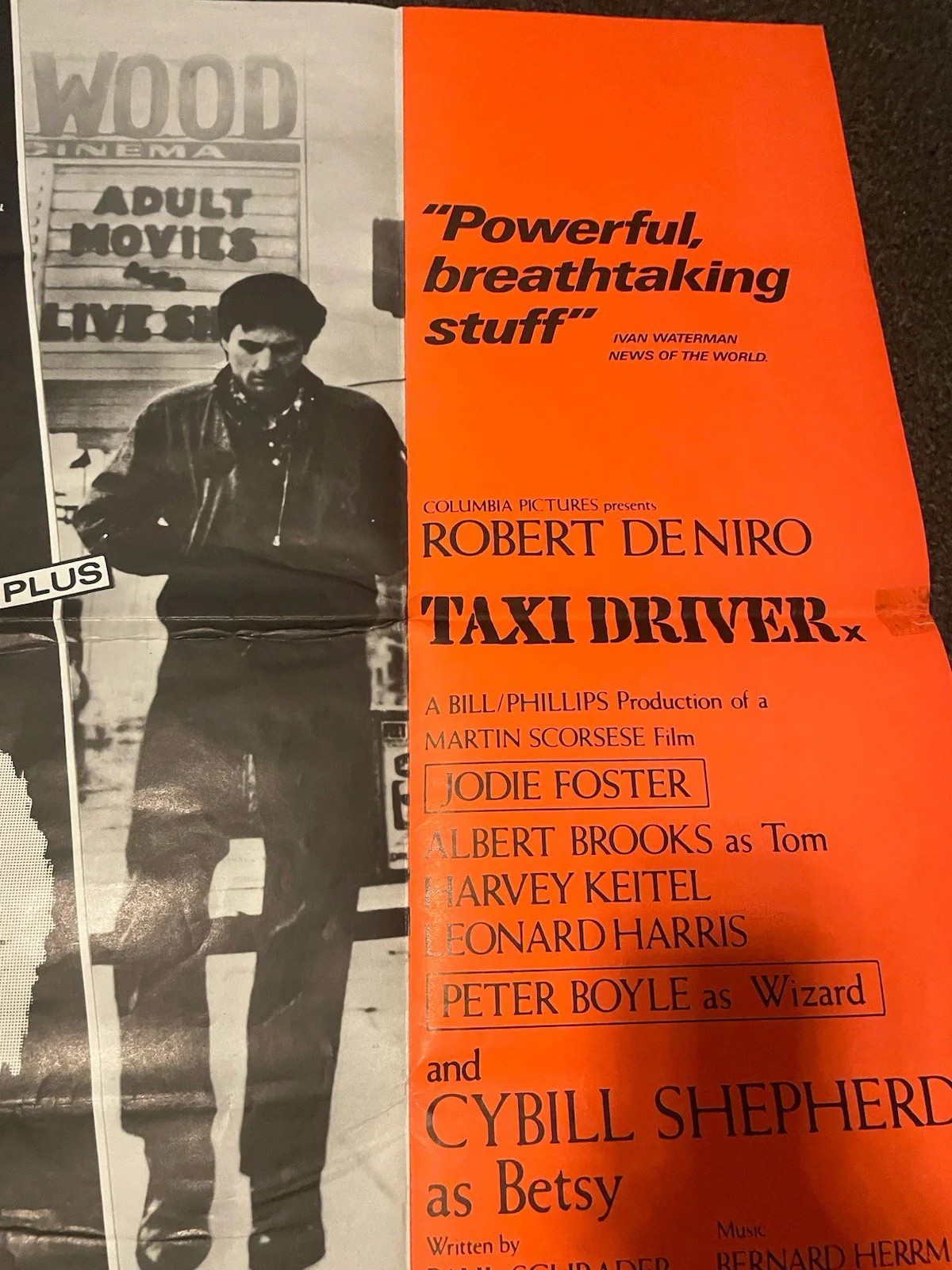 Midnight Express / Taxi Driver Original Quad Movie Film Poster Robert DeNiro, изображение 2