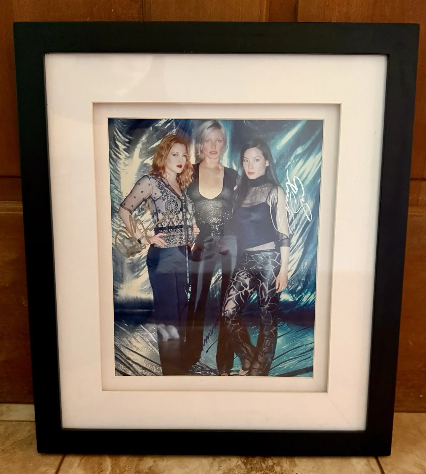 Drew Barrymore, Cameron Diaz, Lucy Liu — Charlie's Angels Cast Signed 8x10 Photo Drew Barrymore Diaz Liu CollectionCenter