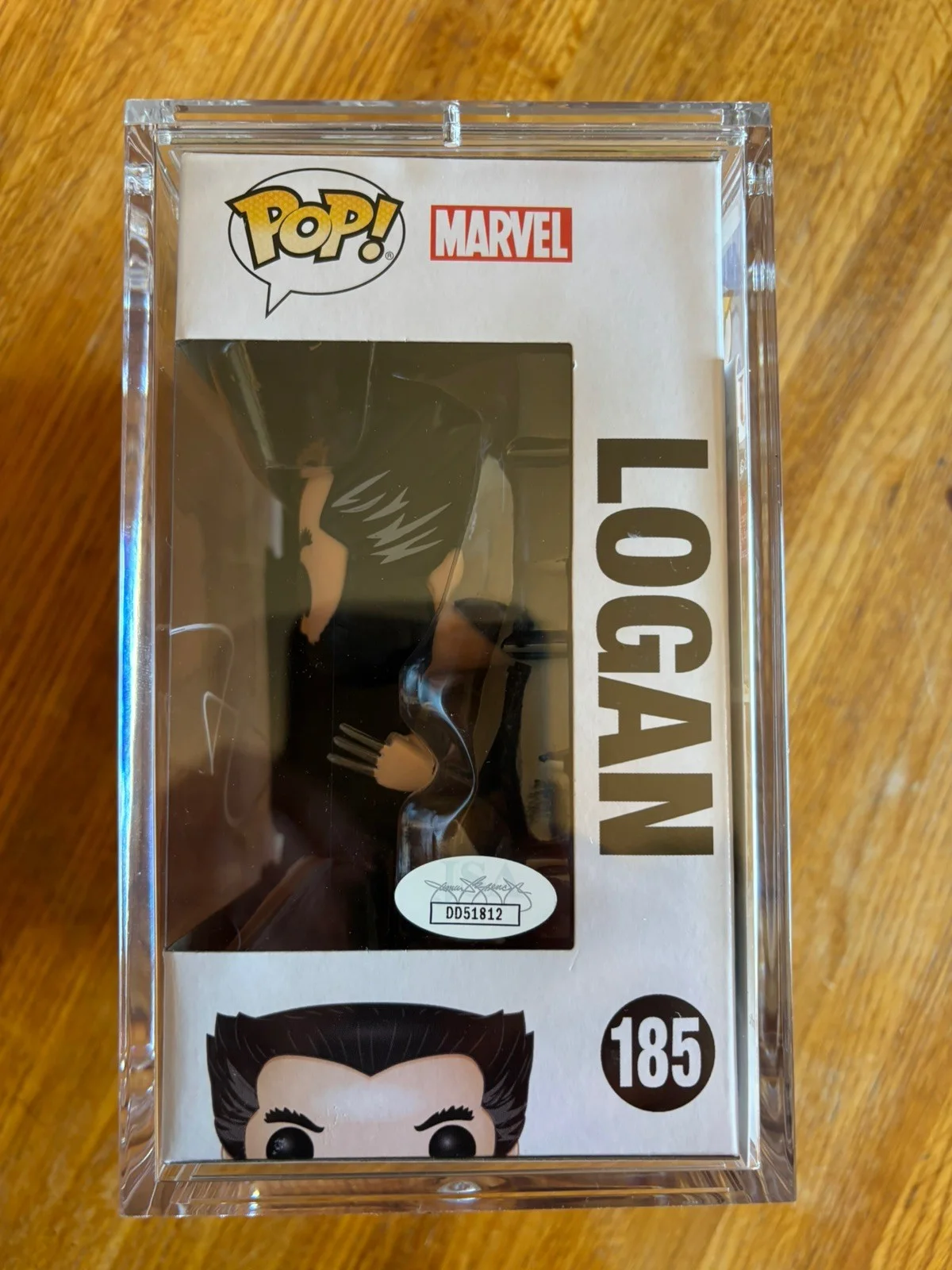 Hugh Jackman — Hugh Jackman X-Men Logan Wolverine Signed Auto Funko Pop #185 JSA COA, image 2