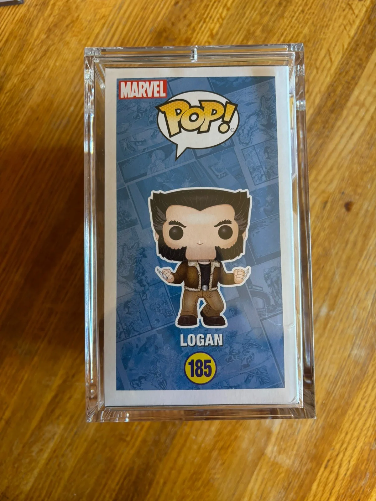 Hugh Jackman — Hugh Jackman X-Men Logan Wolverine Signed Auto Funko Pop #185 JSA COA, image 3