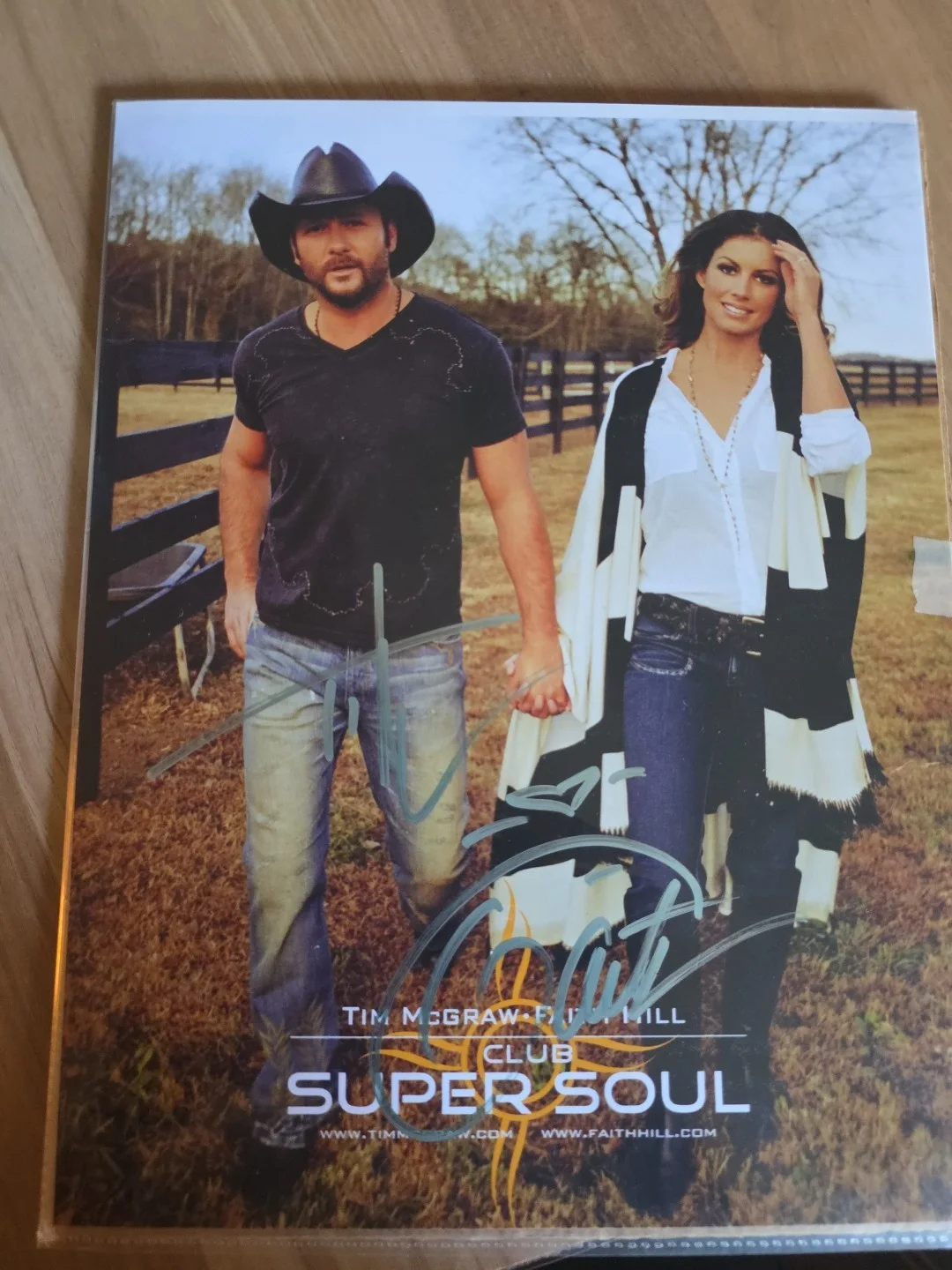 Tim McGraw Faith Hill Super Soul Tour Autographed Signed & Signed Mag, image 2