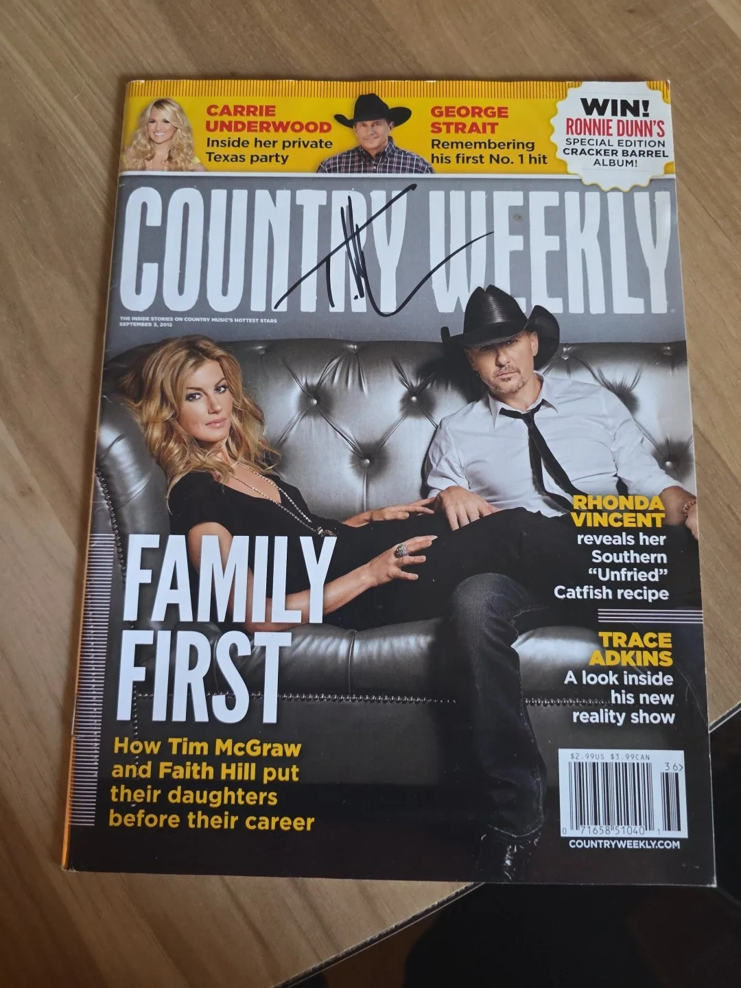 Tim McGraw Faith Hill Super Soul Tour Autographed Signed & Signed Mag, image 3