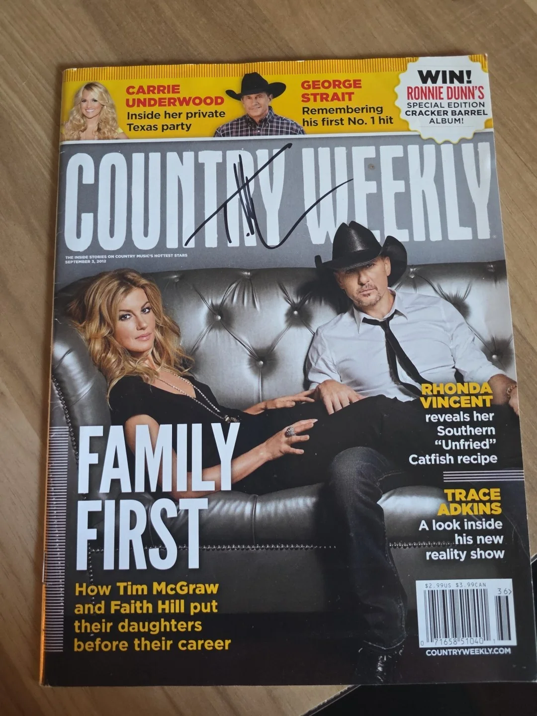 Tim McGraw Faith Hill Super Soul Tour Autographed Signed & Signed Mag, image 4