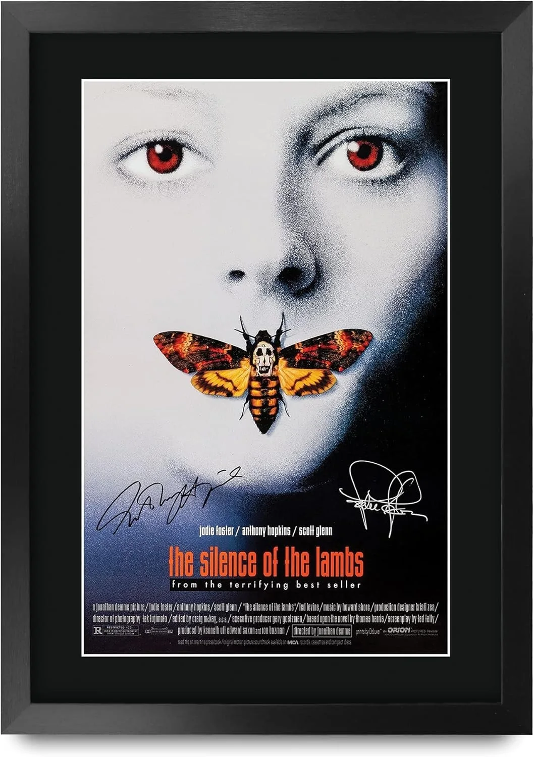 Anthony Hopkins — Unique 16" x 12" Movie Memorabilia: Silence of the Lambs Framed Signed Print, изображение 3