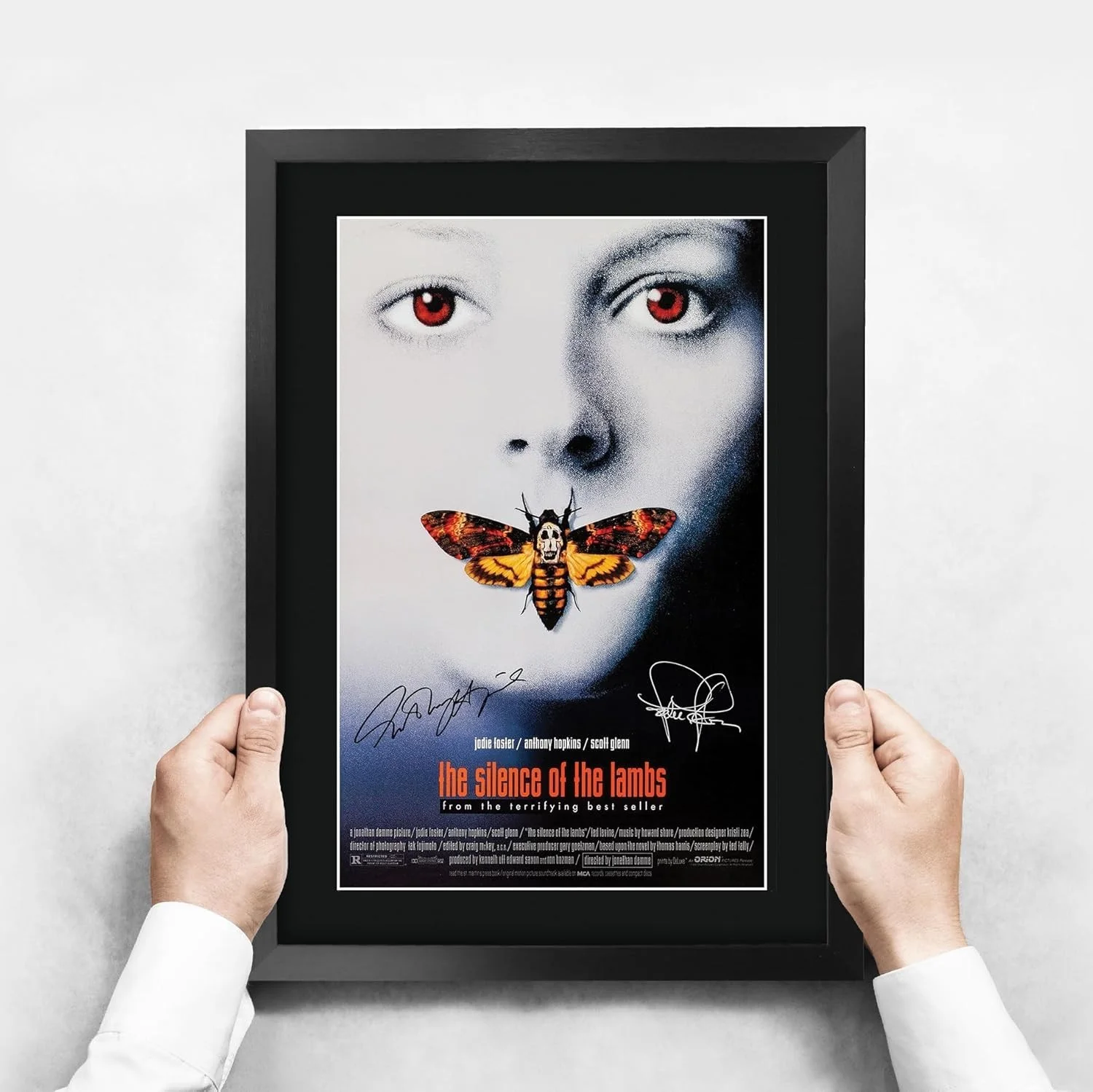 Anthony Hopkins — Unique 16" x 12" Movie Memorabilia: Silence of the Lambs Framed Signed Print, изображение 5