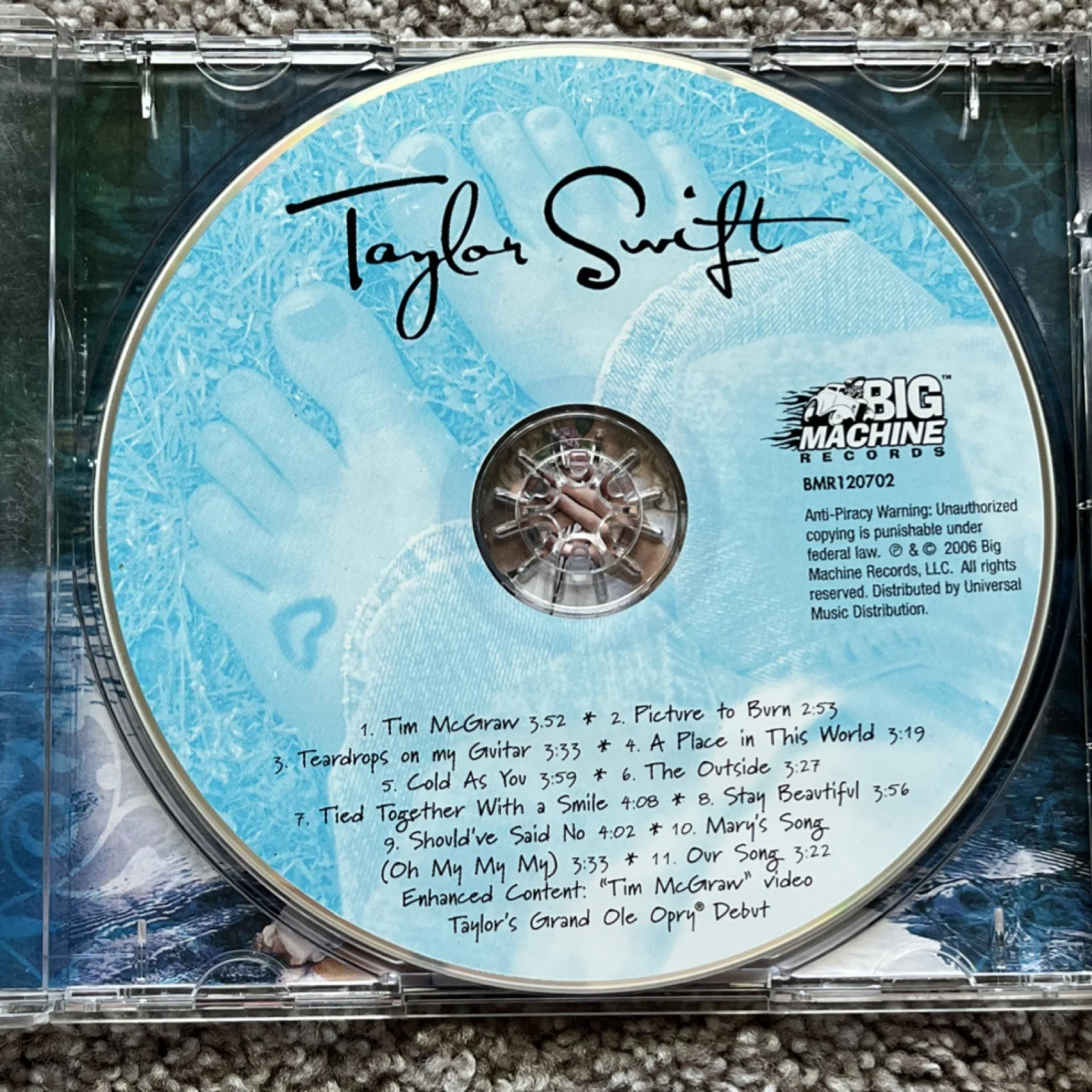 RARE! Signed Taylor Swift Debut CD Early 2006 Signature, ORIGINAL LYRICS, image 4