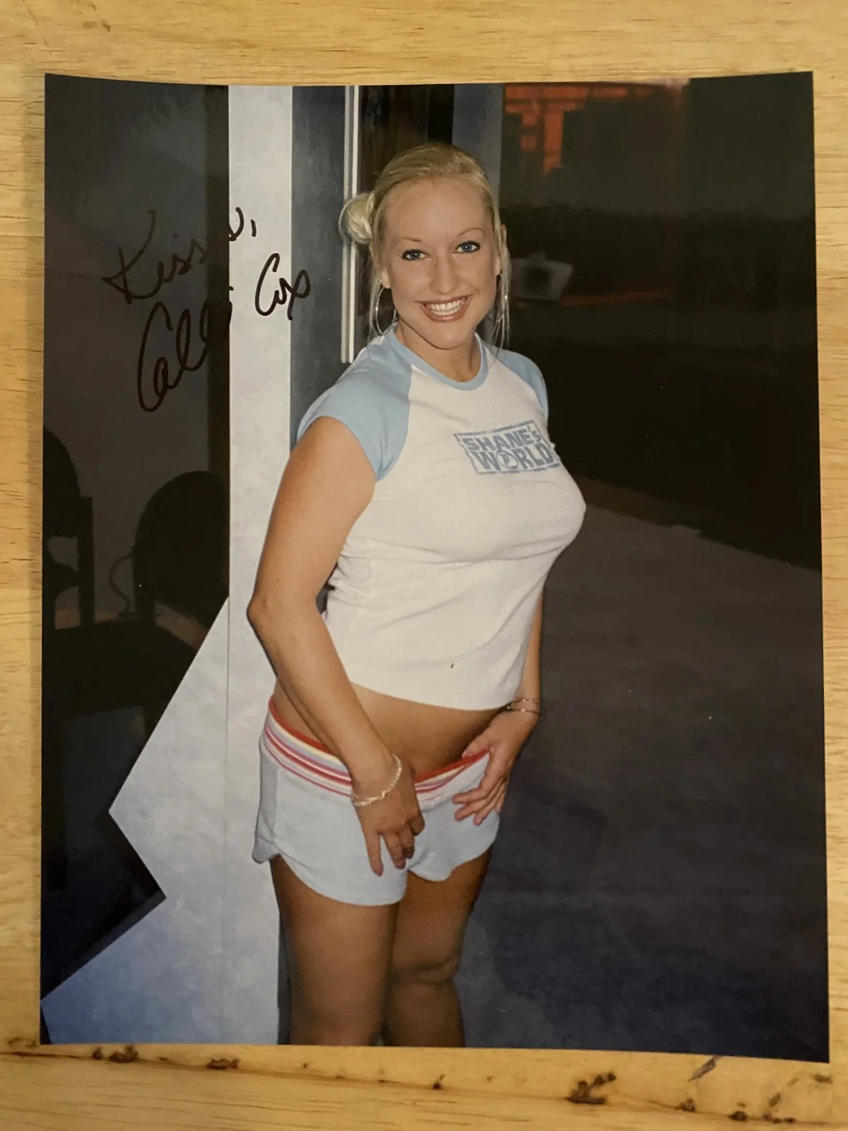 CALLI COX — CALLI COX SEXY SIGNED 8 X 10 CANDID PHOTO ADULT FILM STAR