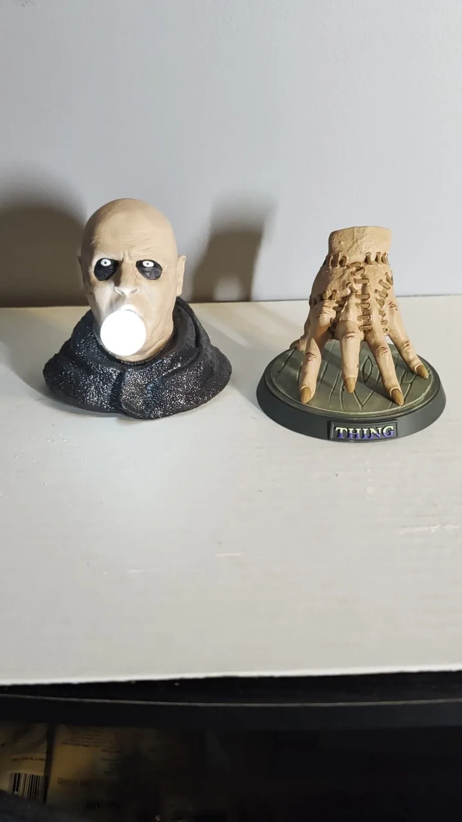 Addams Family Uncle Fester Lighted Ceramic Figure Bulb Glows & Thing, изображение 2