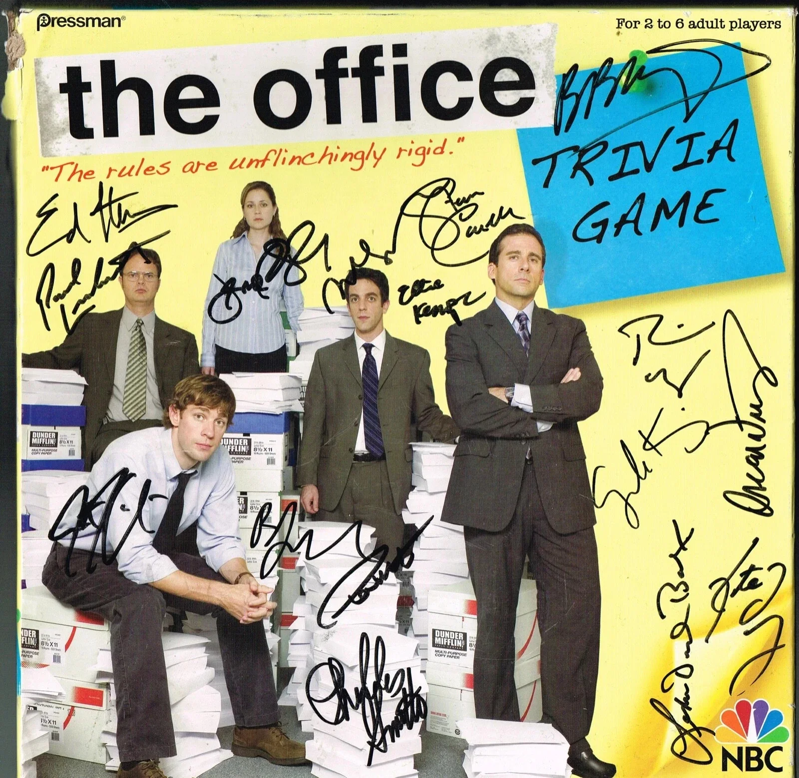THE OFFICE CAST — THE OFFICE TV SHOW CAST 8.5X11 SIGNED PHOTO AUTOGRAPH ALL SIGNATURES REPRINT