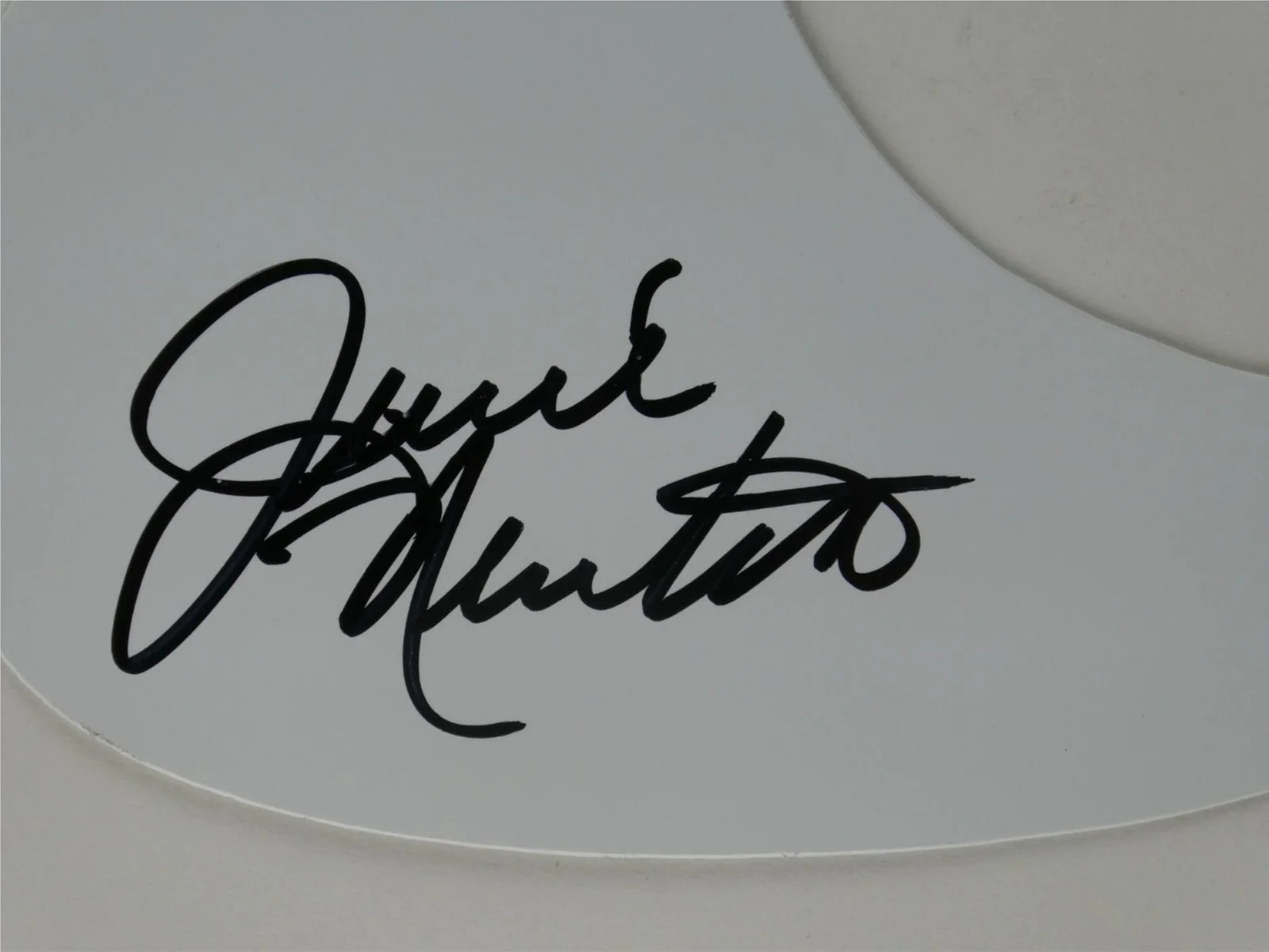 Juice Newton Signed White Guitar Pickguard Autographed, image 2