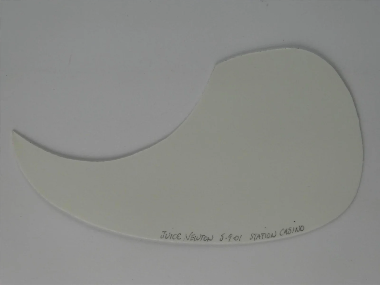 Juice Newton Signed White Guitar Pickguard Autographed, image 3
