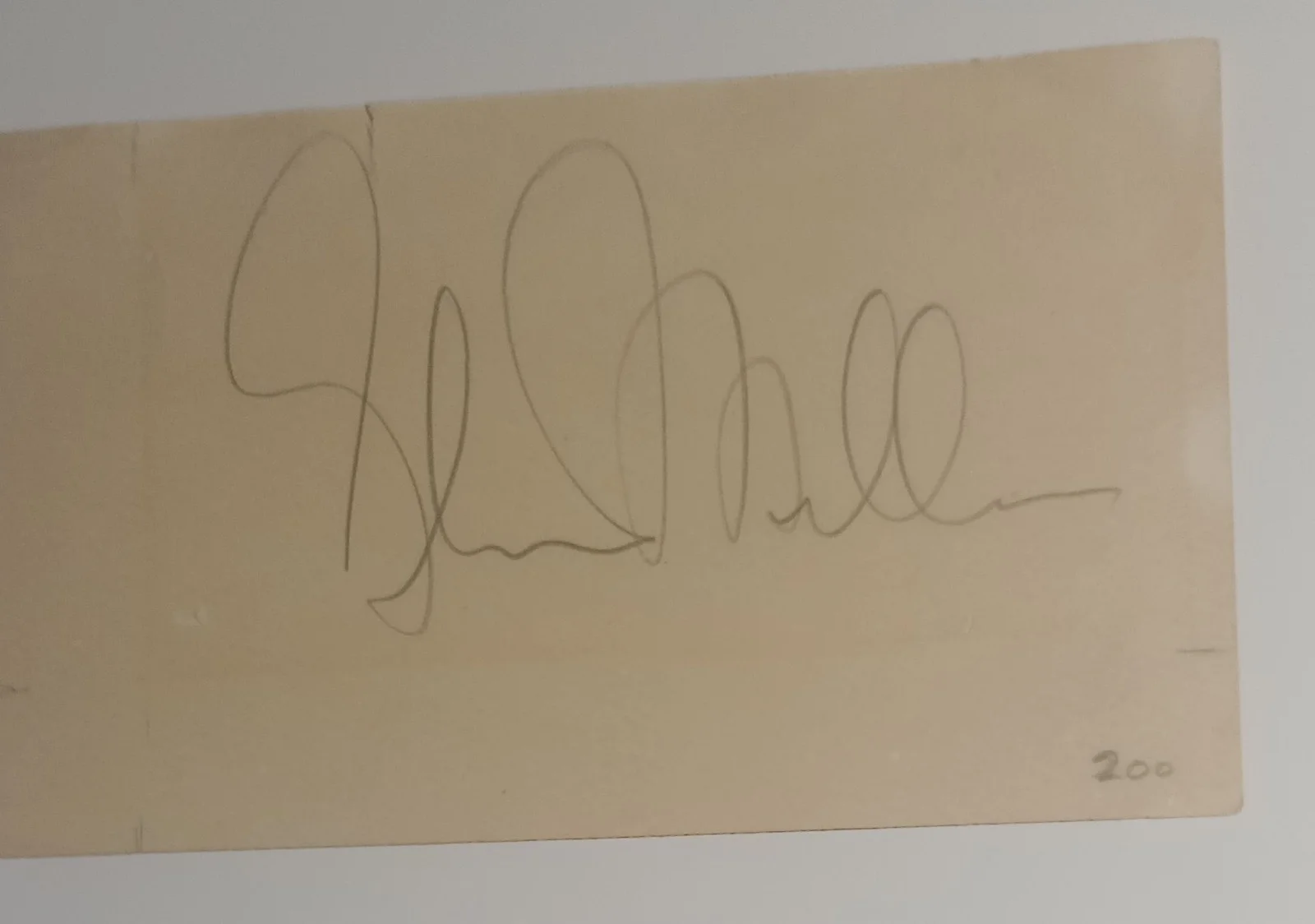 Glenn Miller Signed 3x5 Index Card (ACOA & JSA), image 2