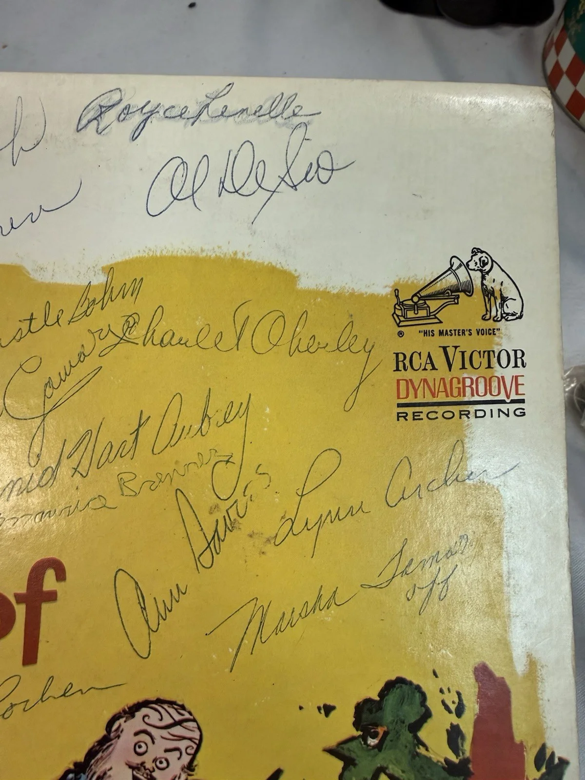 Vintage Signed Fiddler On The Roof LP Paul Lipson Touring Cast Autographs, изображение 2