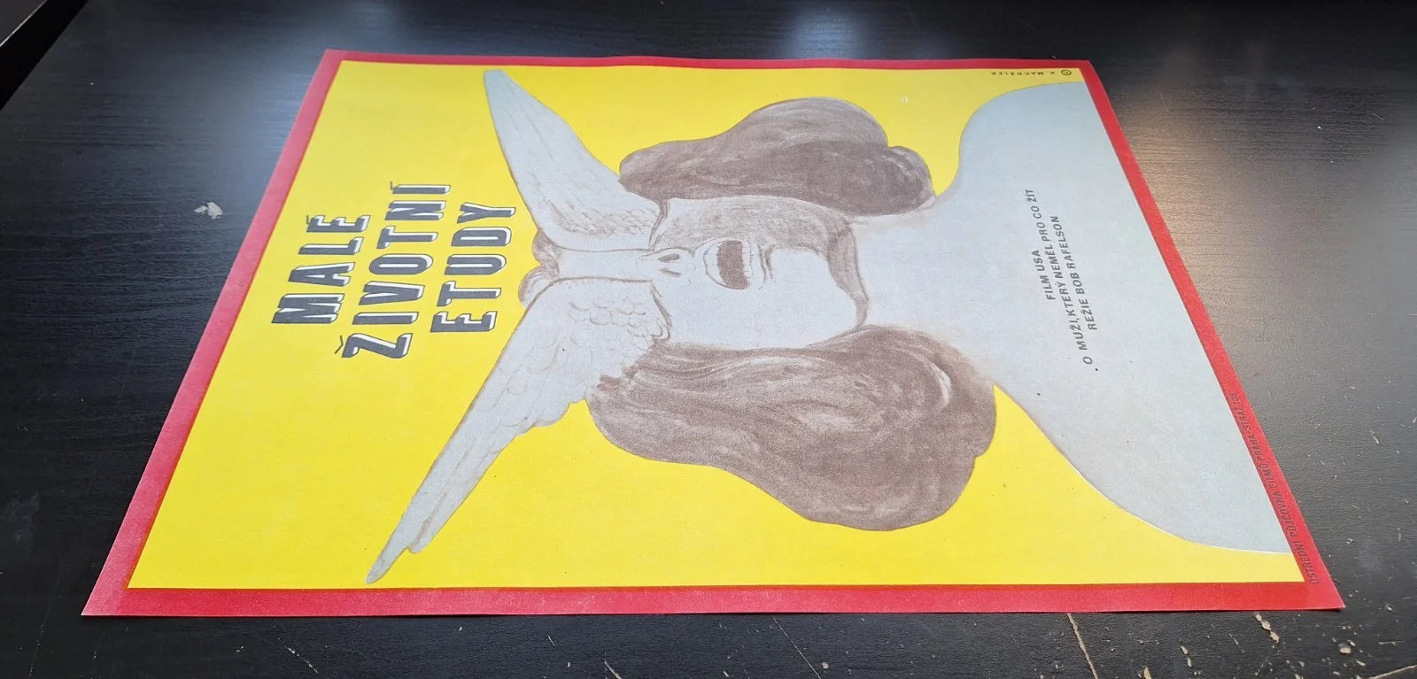 FIVE EASY PIECES, JACK NICHOLSON, ORIGINAL A3 CZECH MOVIE POSTER, KAREL MACHALEK, image 2