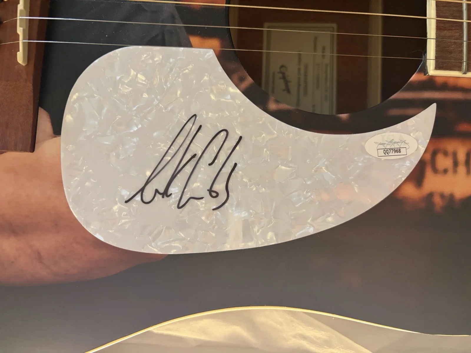 Luke Combs Signed Epiphone Acoustic Guitar Autographed BAS Beckett COA, image 3