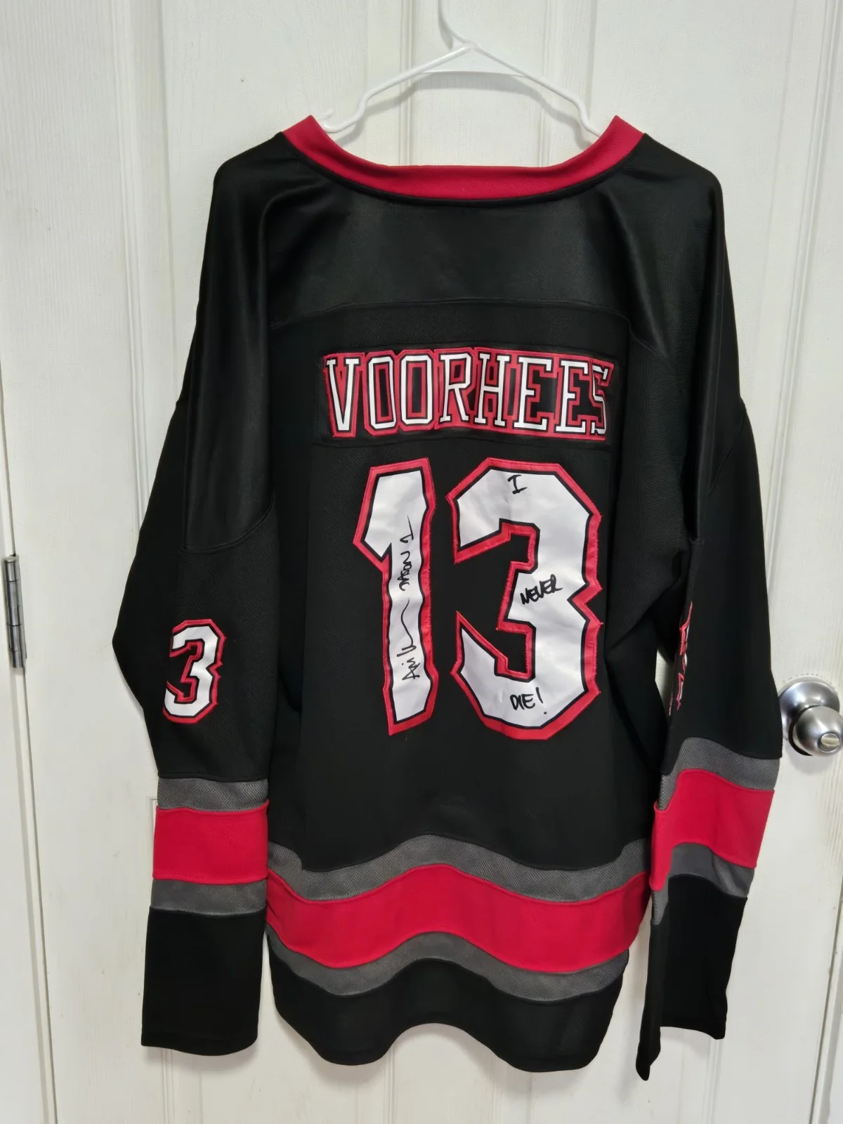 Jason voreheeese actor signed jersey Friday the 13th signed my Ari leham XXXL, image 3