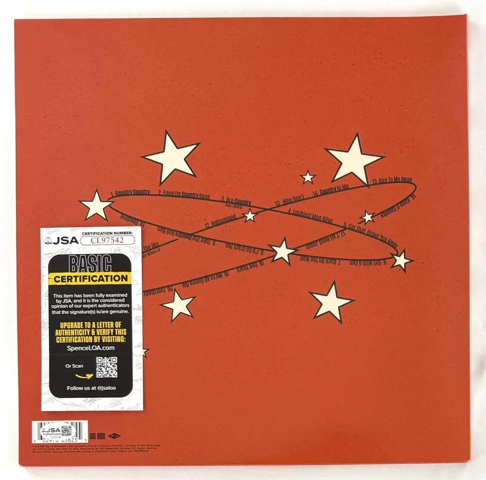Hardy — Michael Wilson Hardy Signed Autograph Country Album Vinyl Record LP w/ JSA COA, image 2