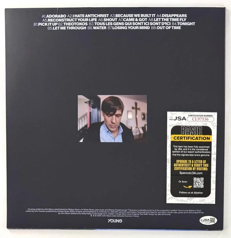 John Maus — John Maus Signed Autograph Later Than You Think Album Record w/ Art Sketch JSA, image 2