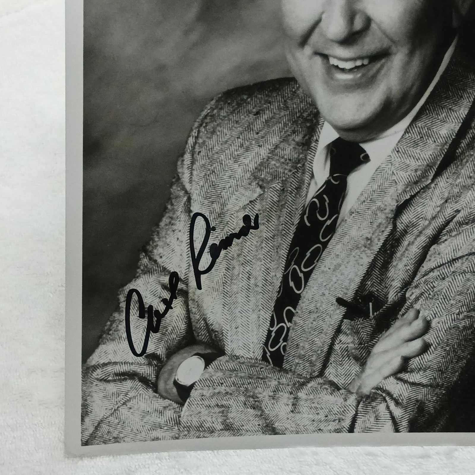 Carl Reiner — Carl Reiner Autograph 8 x 10 Black White Photo Actor Autographed, image 2