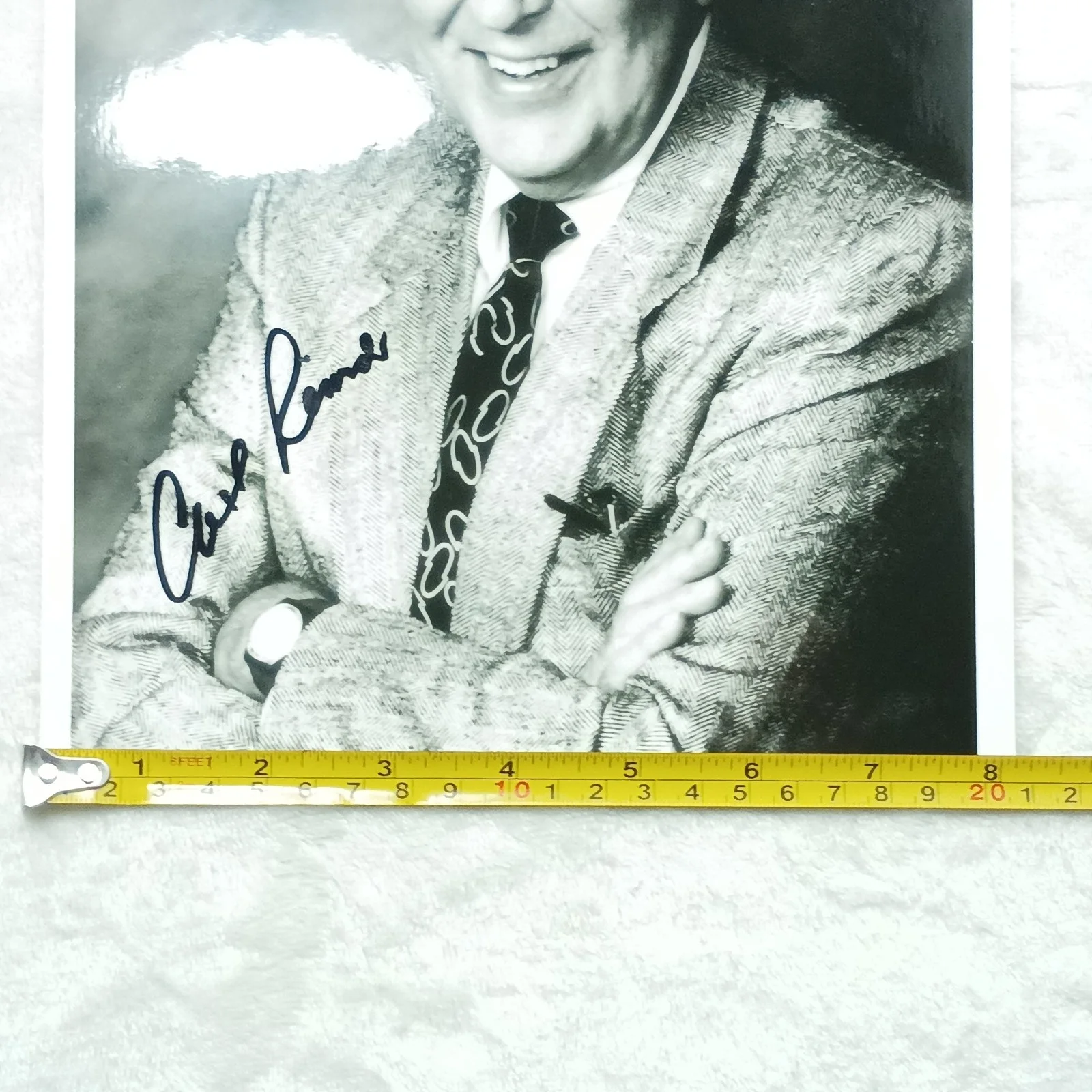 Carl Reiner — Carl Reiner Autograph 8 x 10 Black White Photo Actor Autographed, image 4