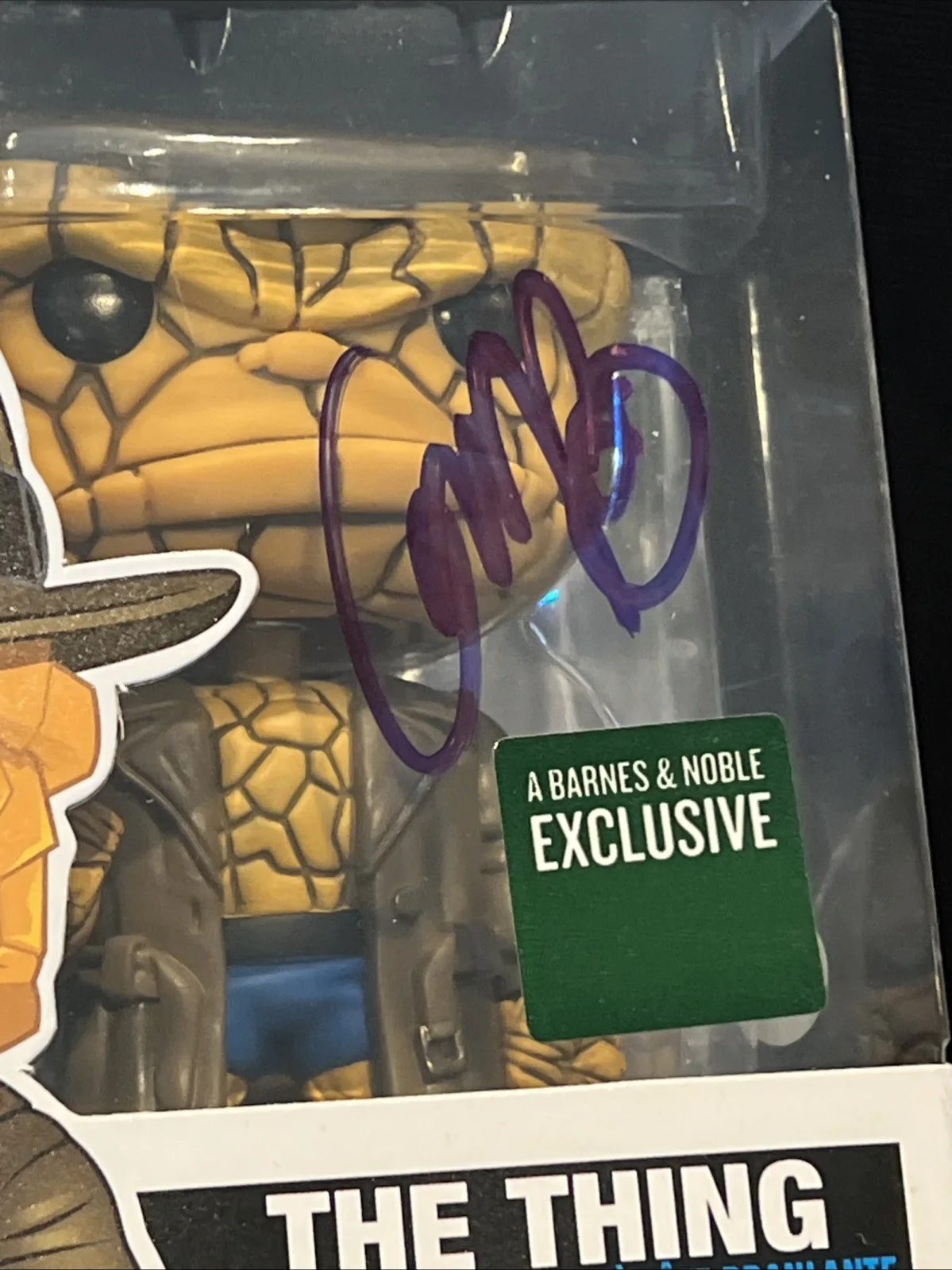 Ebon Moss Bachrach — Ebon Moss Bachrach Signed Autograph Fantastic Four Funko Exclusive PSA/DNA, изображение 2