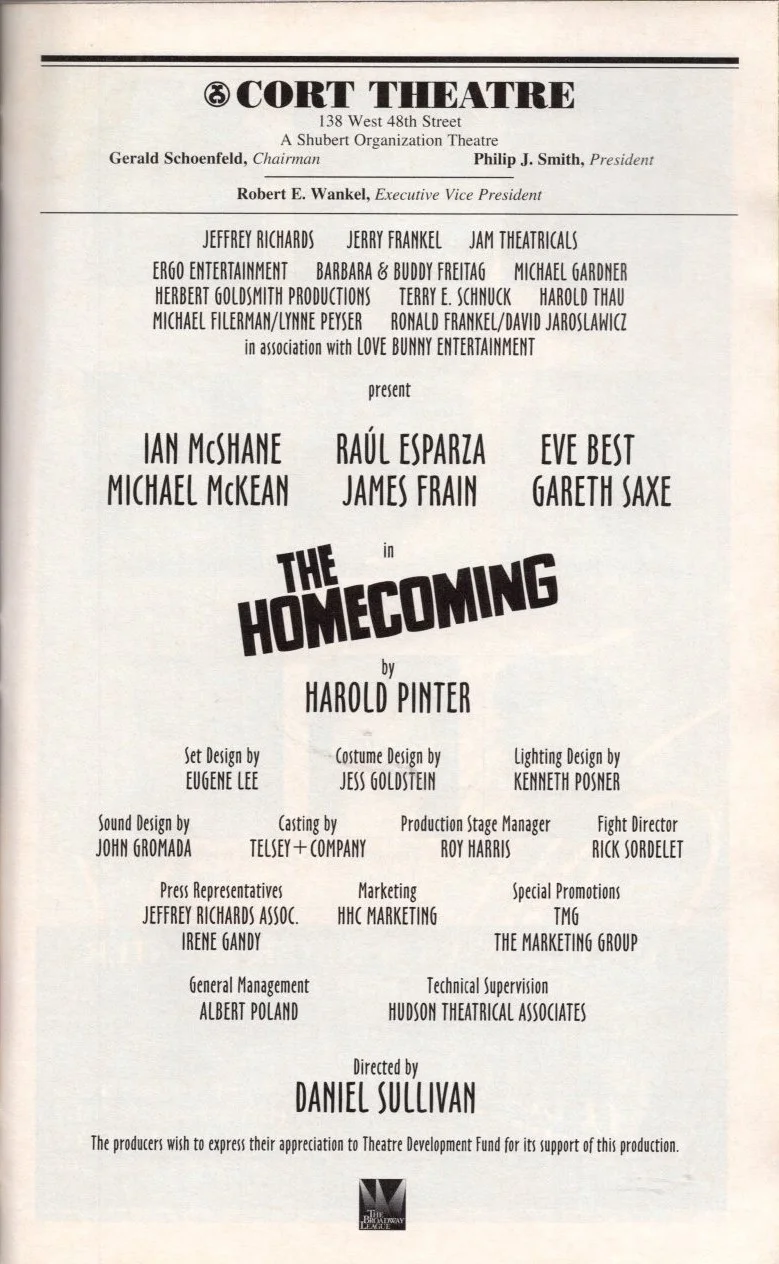 Cast — The Homecoming Signed Autographed Cast Playbill Raul Esparza Ian McShane +, изображение 2