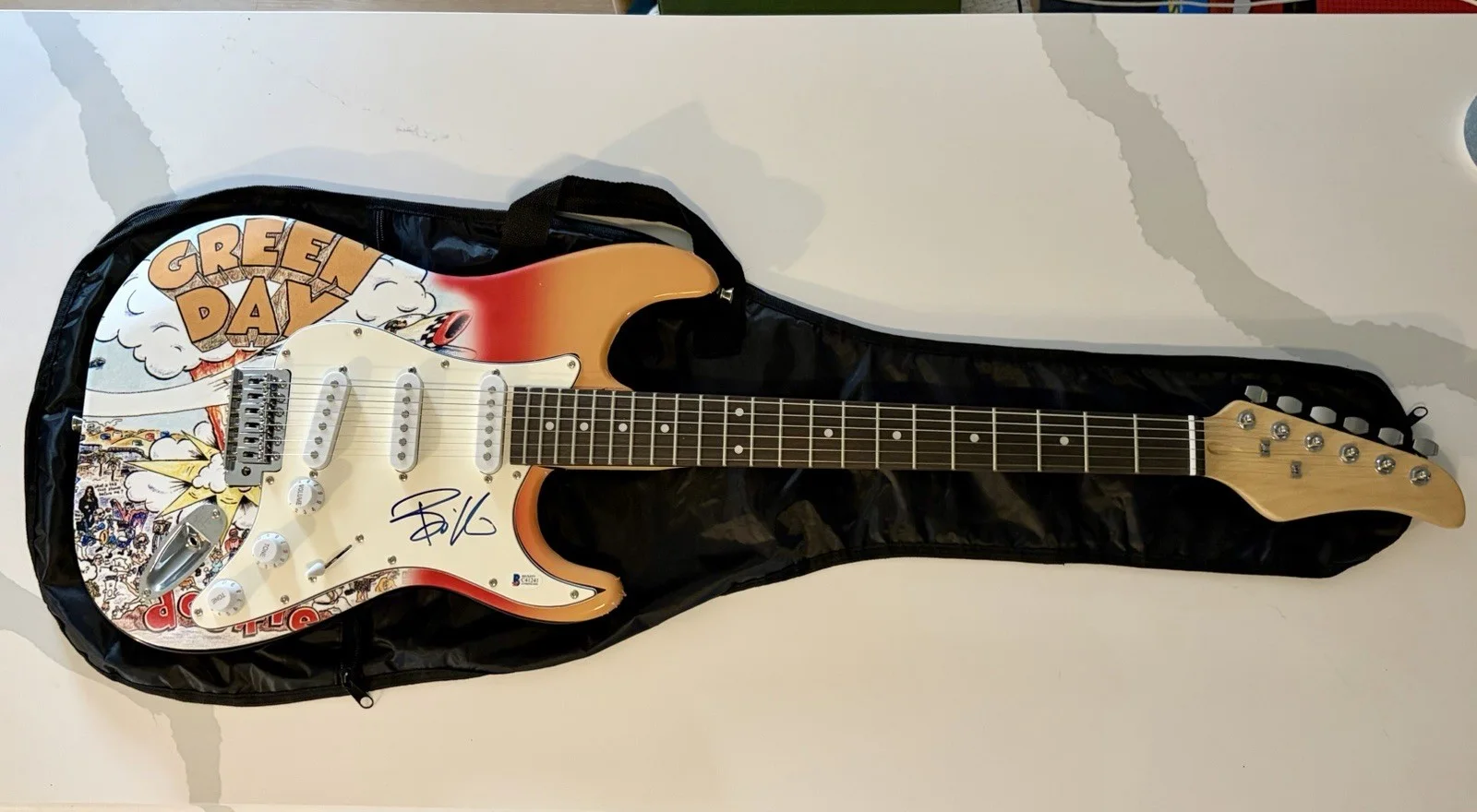 Billie Joe Armstrong Signed Green Day Electric Guitar BAS Beckett COA Autograph, image 2
