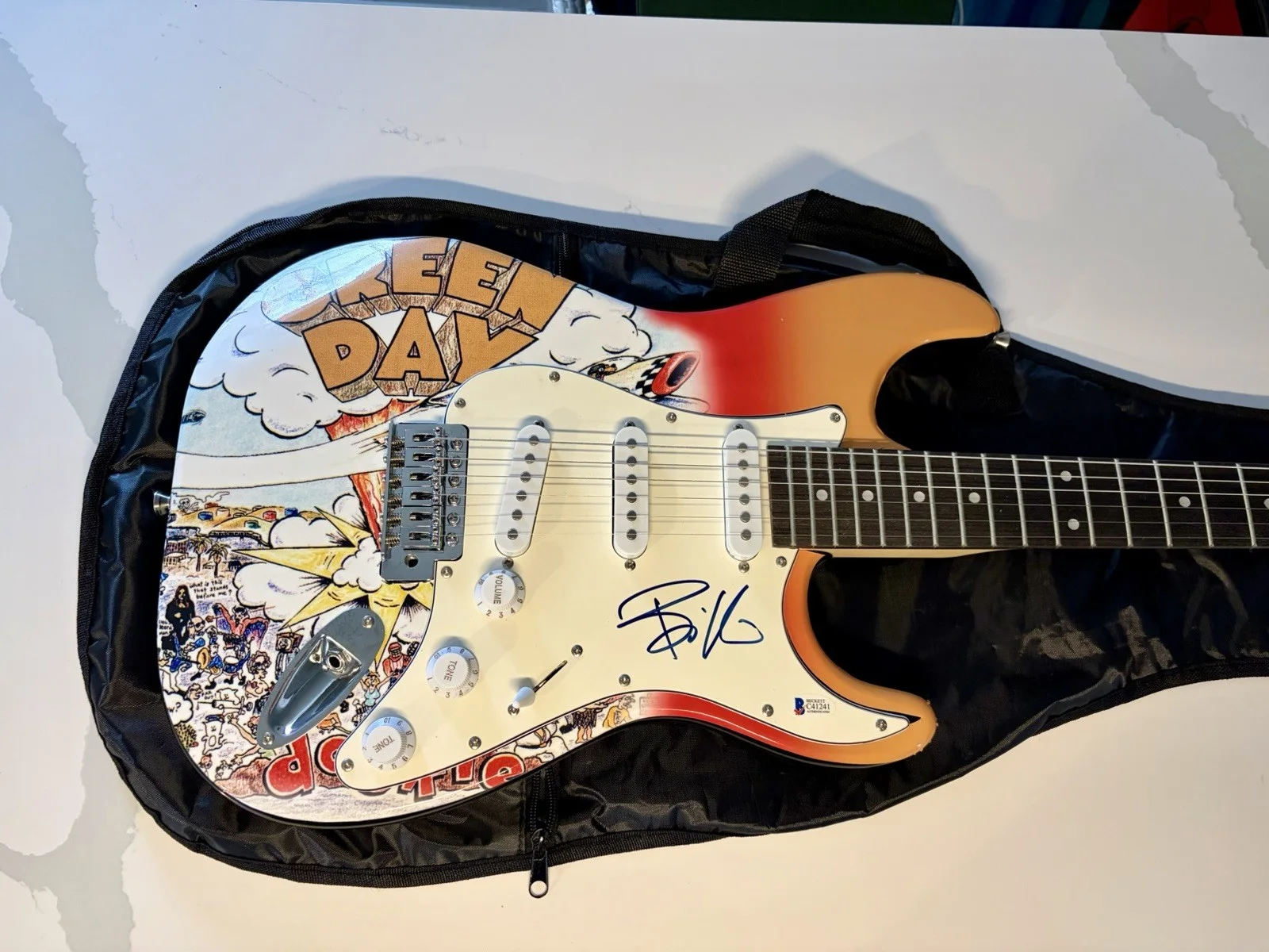 Billie Joe Armstrong Signed Green Day Electric Guitar BAS Beckett COA Autograph, image 3