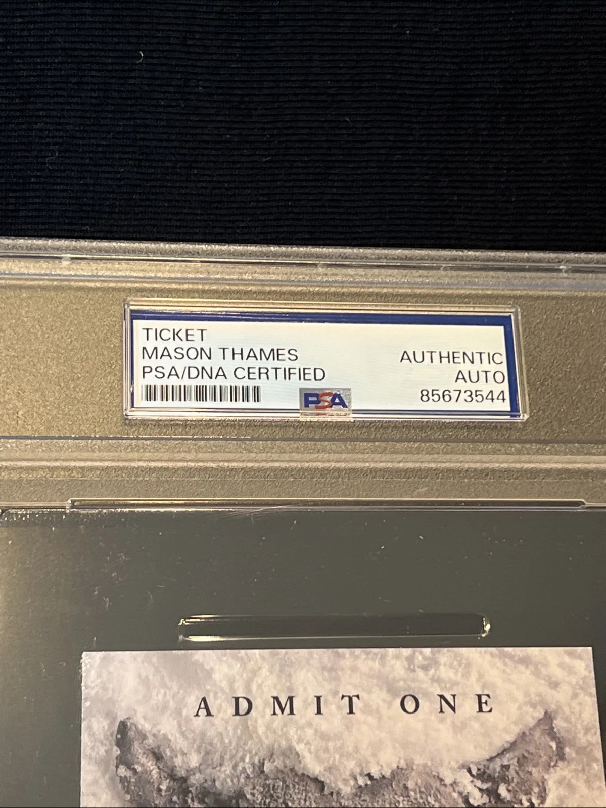 Mason Thames — Mason Thames signed autograph Black Phone 2 Premier Ticket Slabbed PSA/DNA, image 3