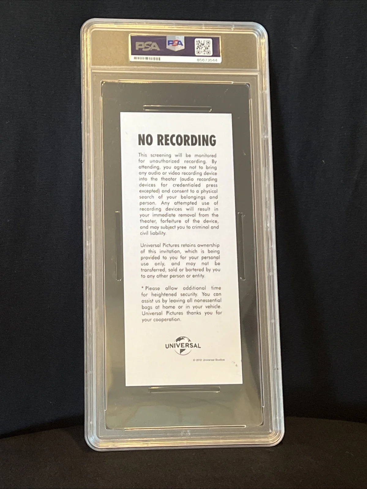 Mason Thames — Mason Thames signed autograph Black Phone 2 Premier Ticket Slabbed PSA/DNA, image 4