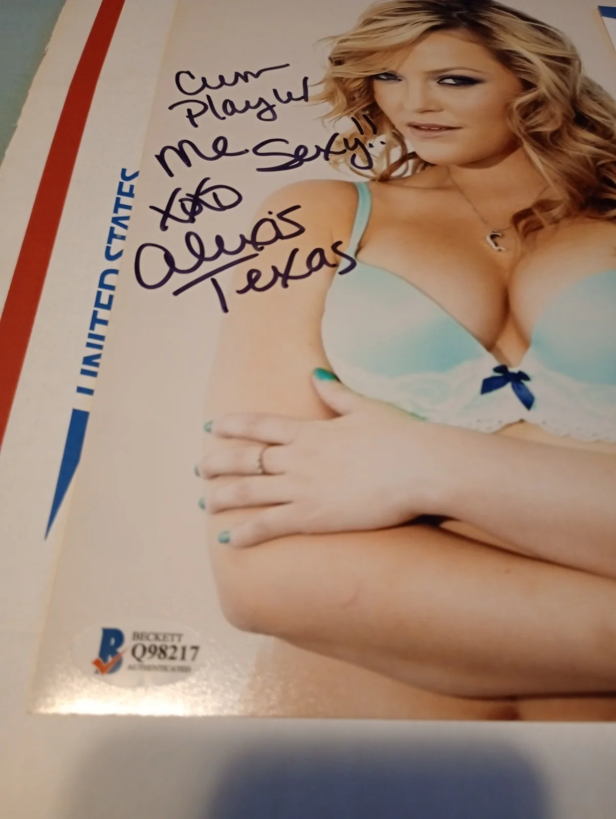 Alexis Texas — Hot Sexy Alexis Texas Signed 8x10 Photo Adult Star Authentic Autograph Beckett, изображение 2