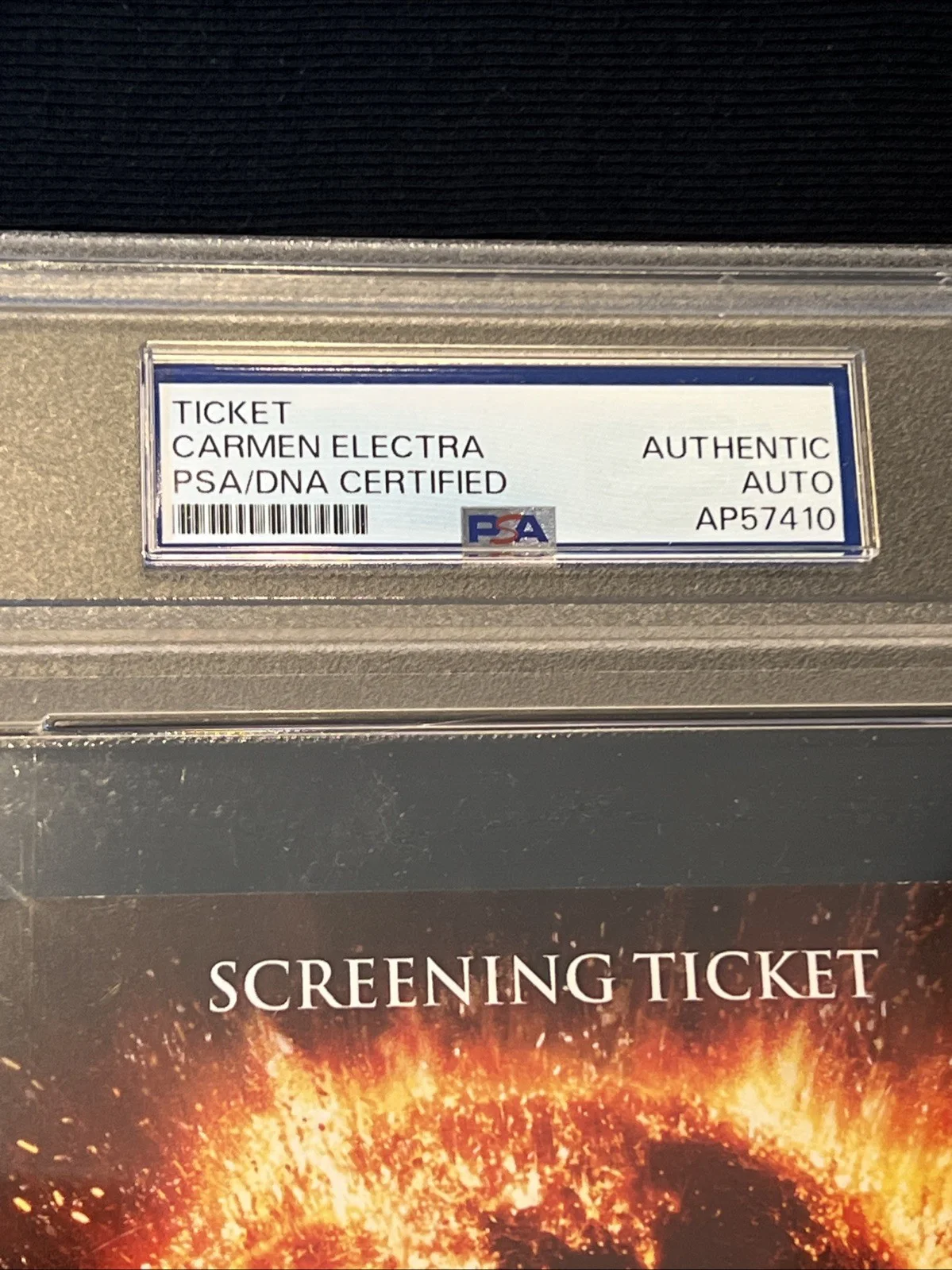 Carmen Electra — Carmen Electra signed autograph Final Destination Premier Ticket Slabbed PSA/DNA, image 3