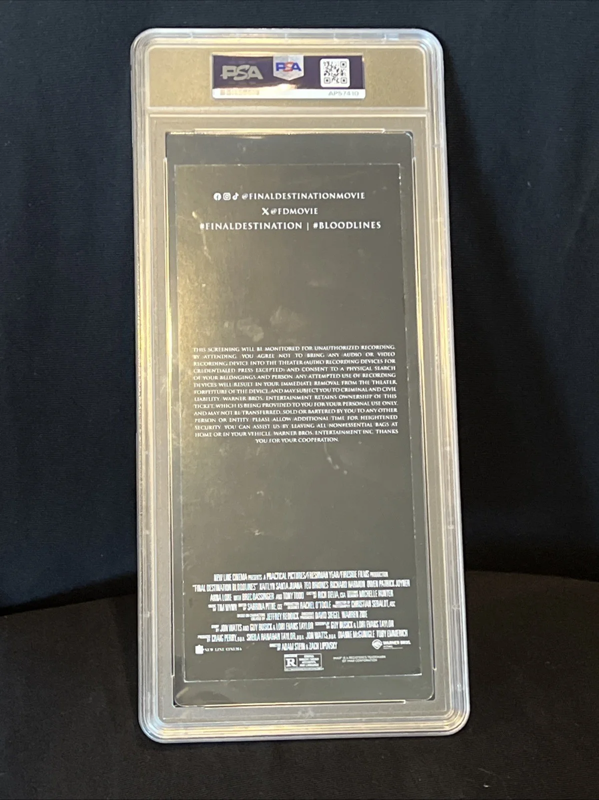 Carmen Electra — Carmen Electra signed autograph Final Destination Premier Ticket Slabbed PSA/DNA, image 4