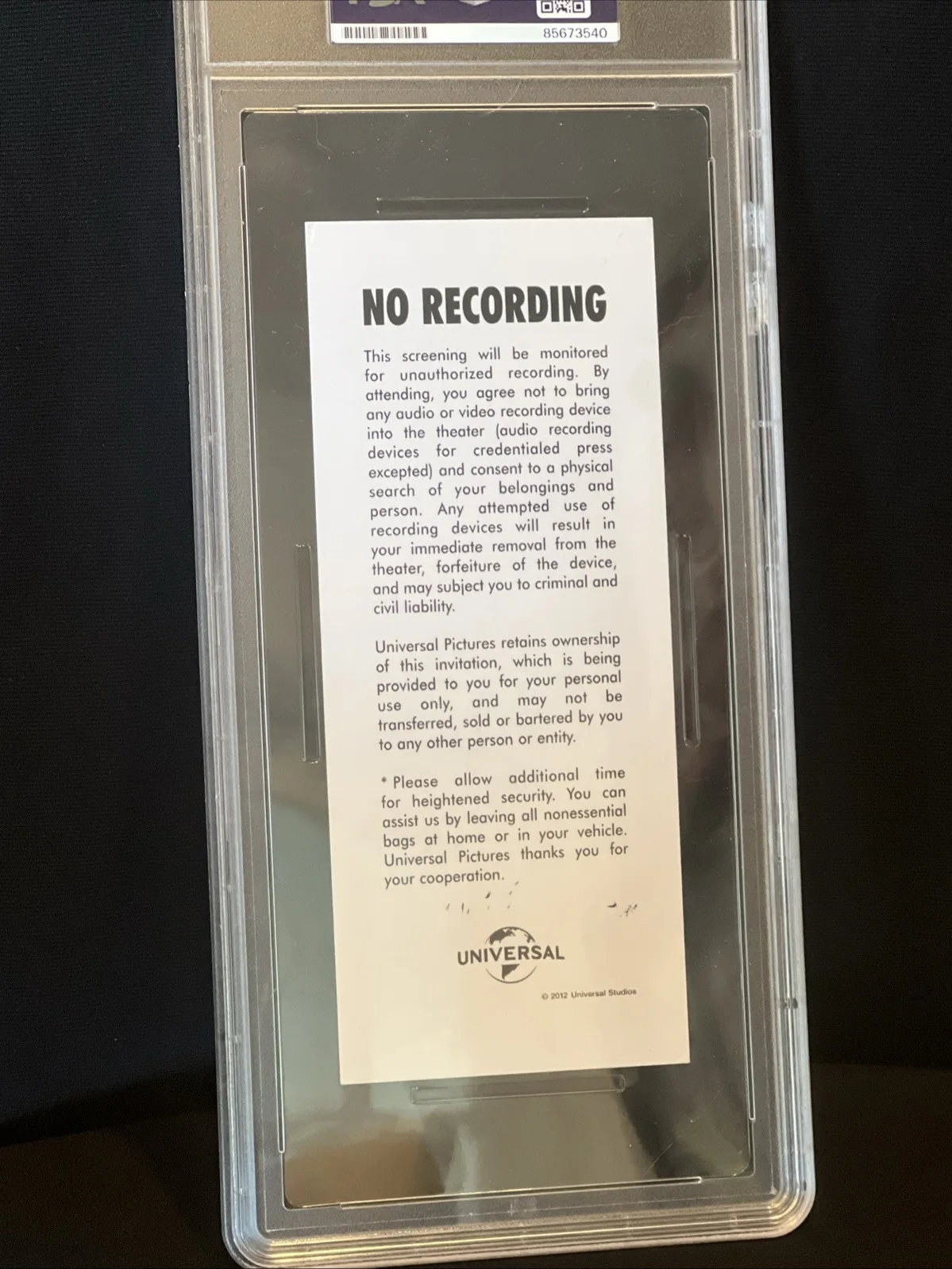 Ethan Hawke — Ethan Hawke signed autograph Black Phone 2 Premier Ticket Slabbed PSA/DNA, image 4